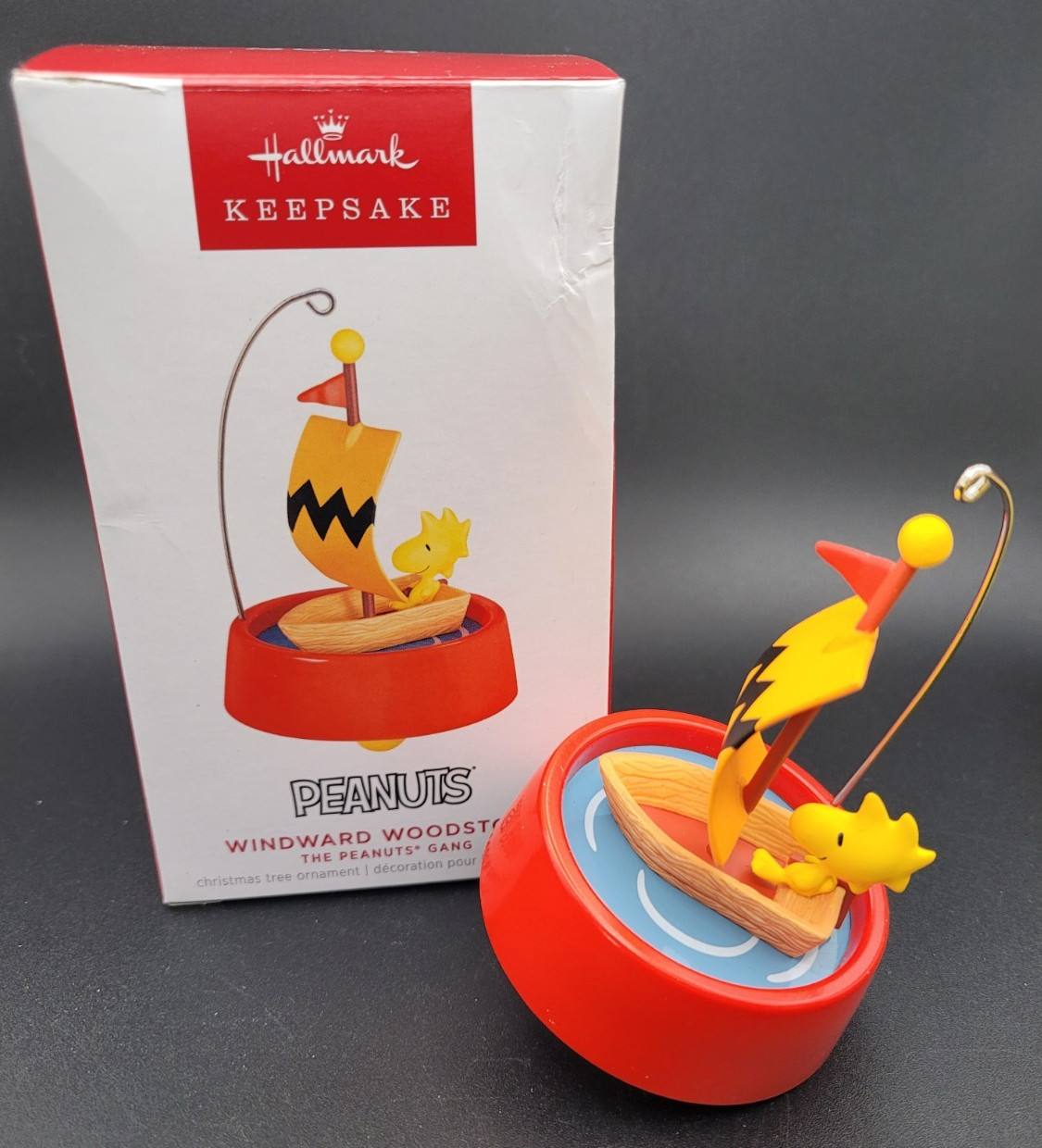 Hallmark Christmas 2023 Windward Woodstock Ornament Peanuts Sailboat