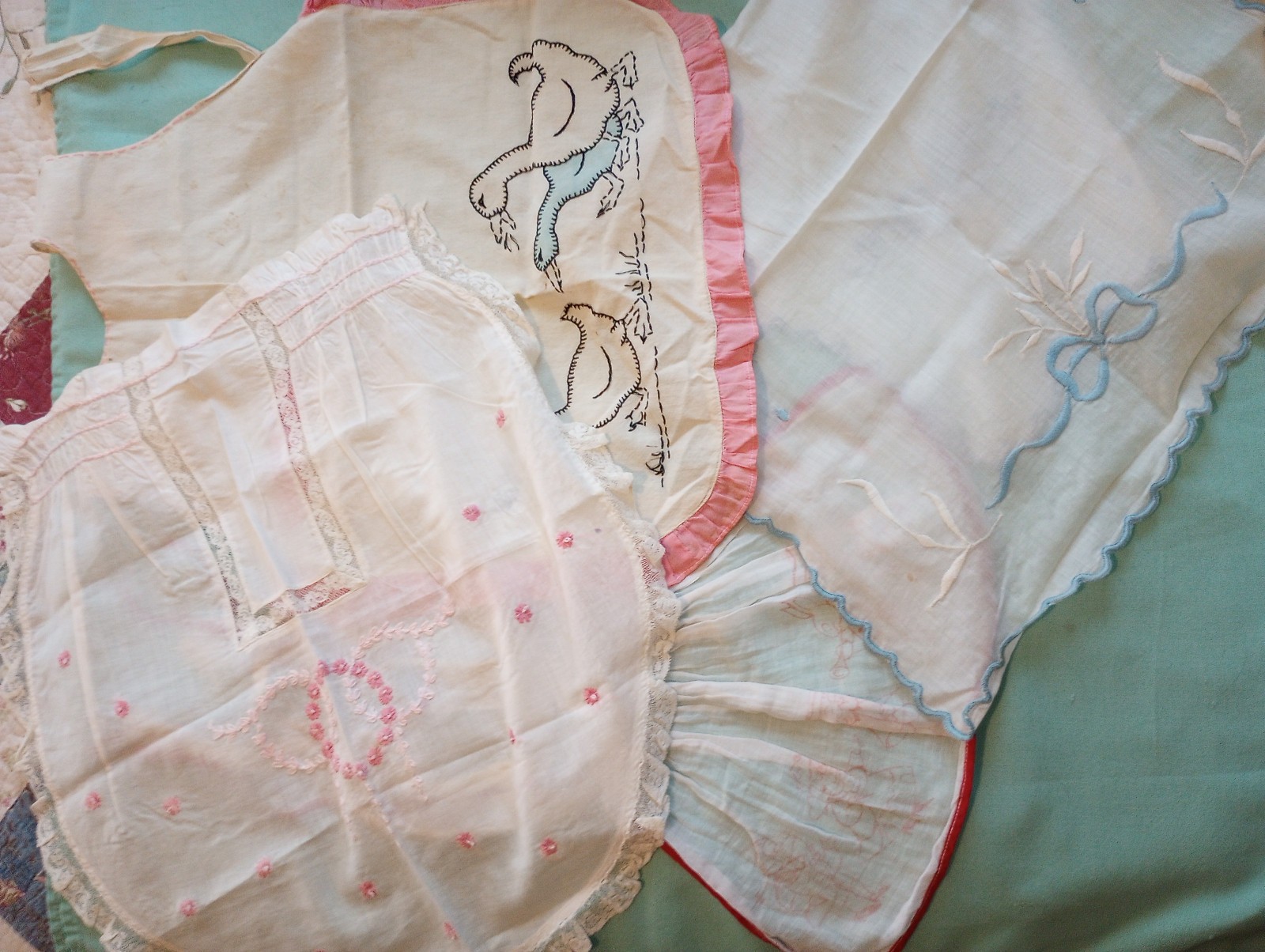 4 Antique/Vintage Aprons