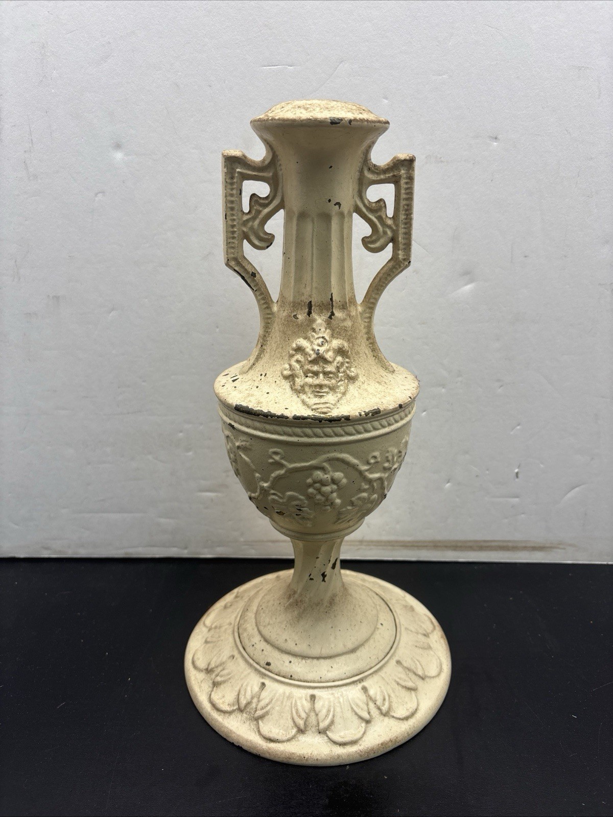 Vintage Cast Iron Ornate Lamp Base Only (Painted)