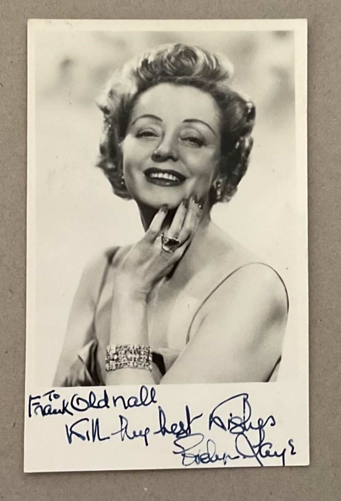 EVELYN LAYE ( Theatre of Death ) Genuine Handsigned Photograph 5.5 x 3.5