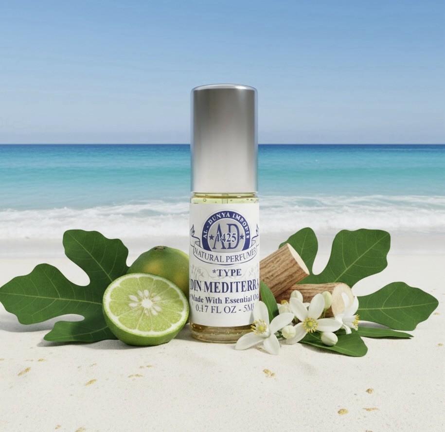 Mediterranean Garden (Jardin). Niche Essential Oil Perfume. Alcohol-Free 5ml.