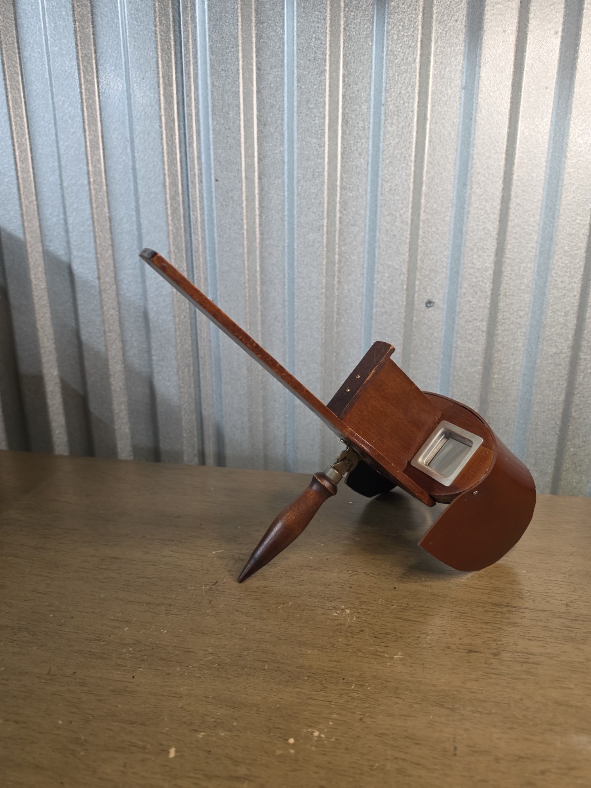Antique Wooden Stereoscope Viewer  Early 1900s  Needs  Card Holder  