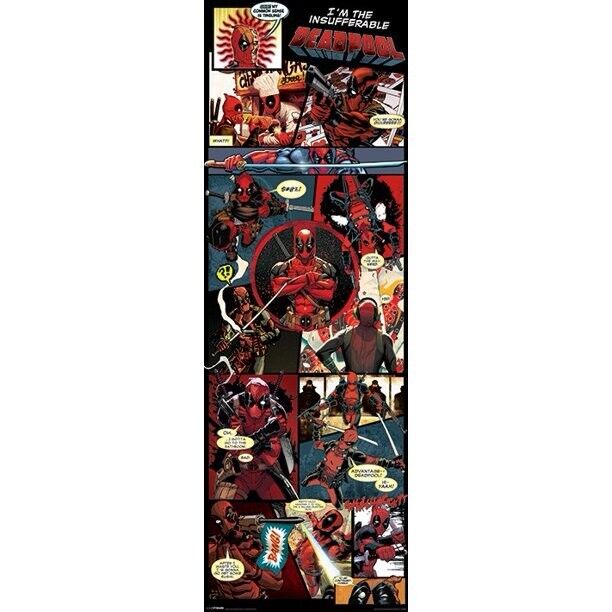 Marvel Deadpool Door Poster The Insufferable Comic Strip 21\