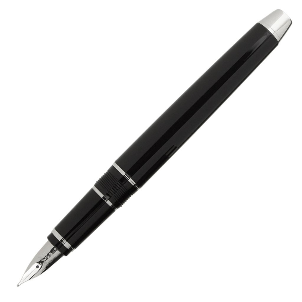 Pilot Metal Falcon Fountain Pen in Black - Soft Flexible Medium Point - NEW