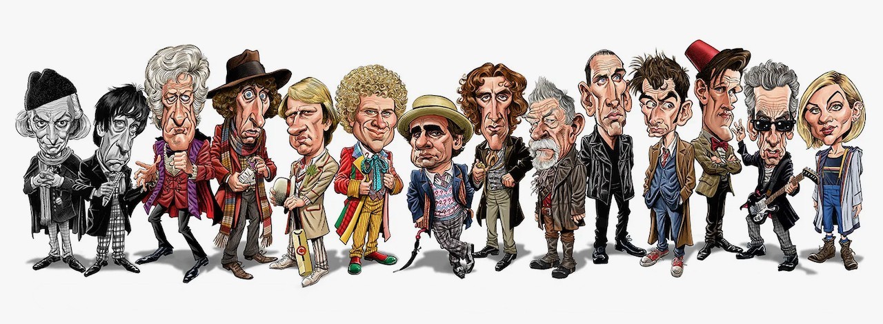 Tom Richmond SIGNED Doctor Who Mad Magazine Art Print ~ David Tennant Matt Smith
