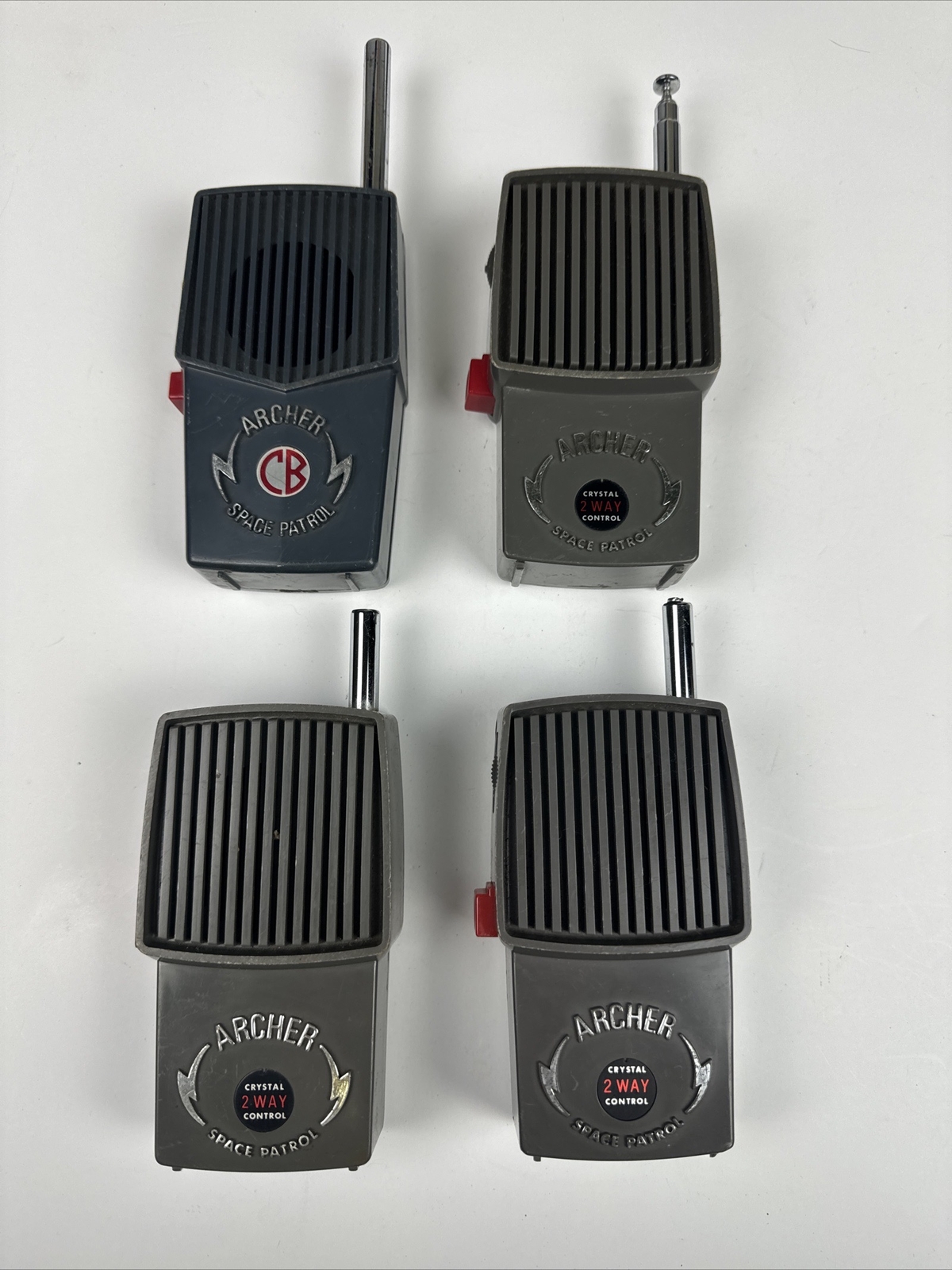 Vintage Four Archer Space Patrol Radio Shack Walkie Talkies 2 Way 1972,1976,1978