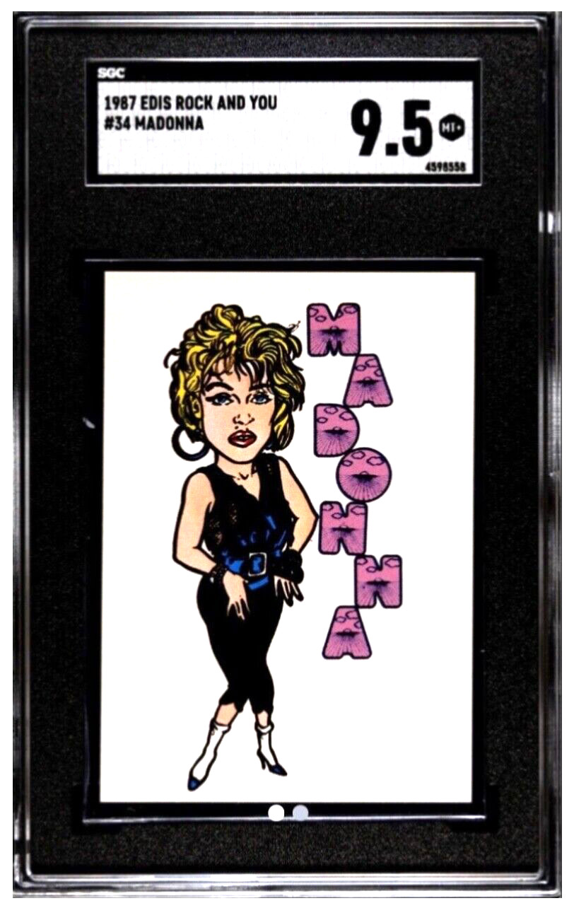 1987 MADONNA Trading Card Edis Rock & You #34 SGC 9.5 Pop 1 Highest HOF Rare