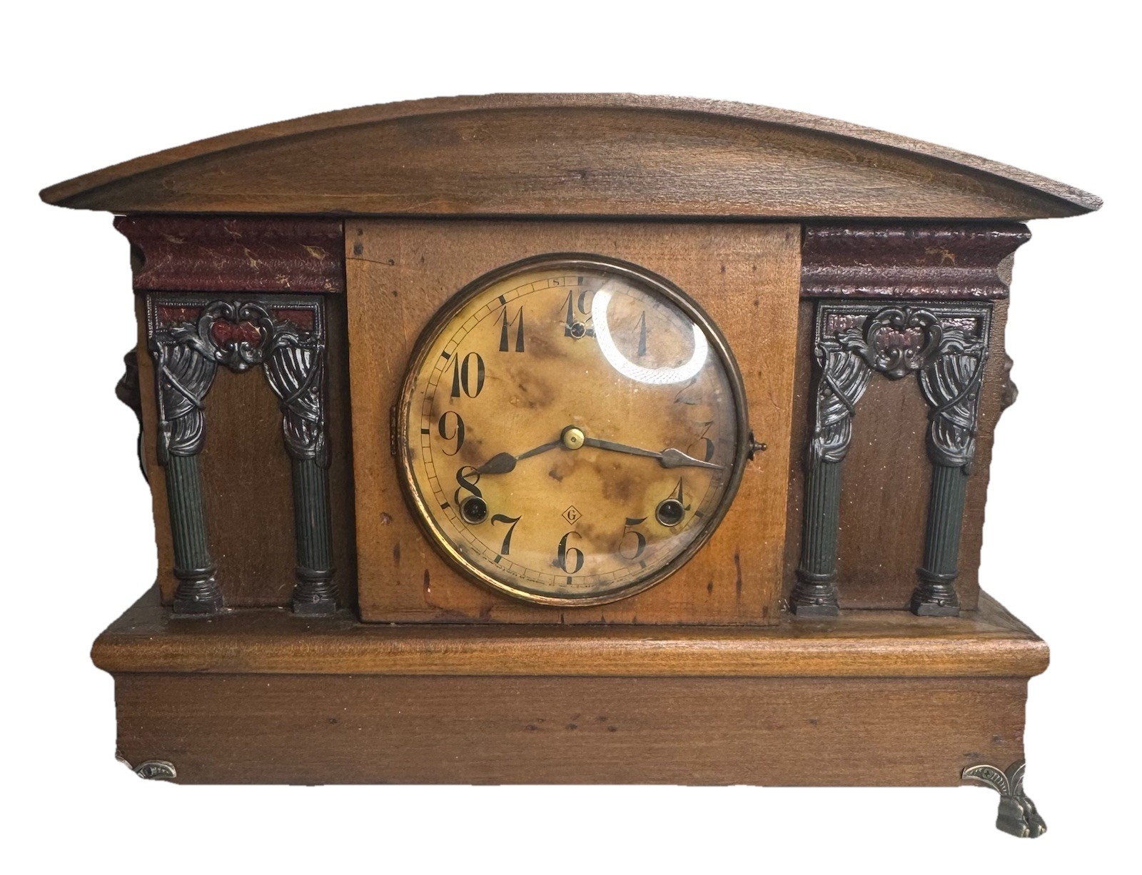 Antique Wm. L. Gilbert Mantle Clock Pendulum & Key Fully Serviced