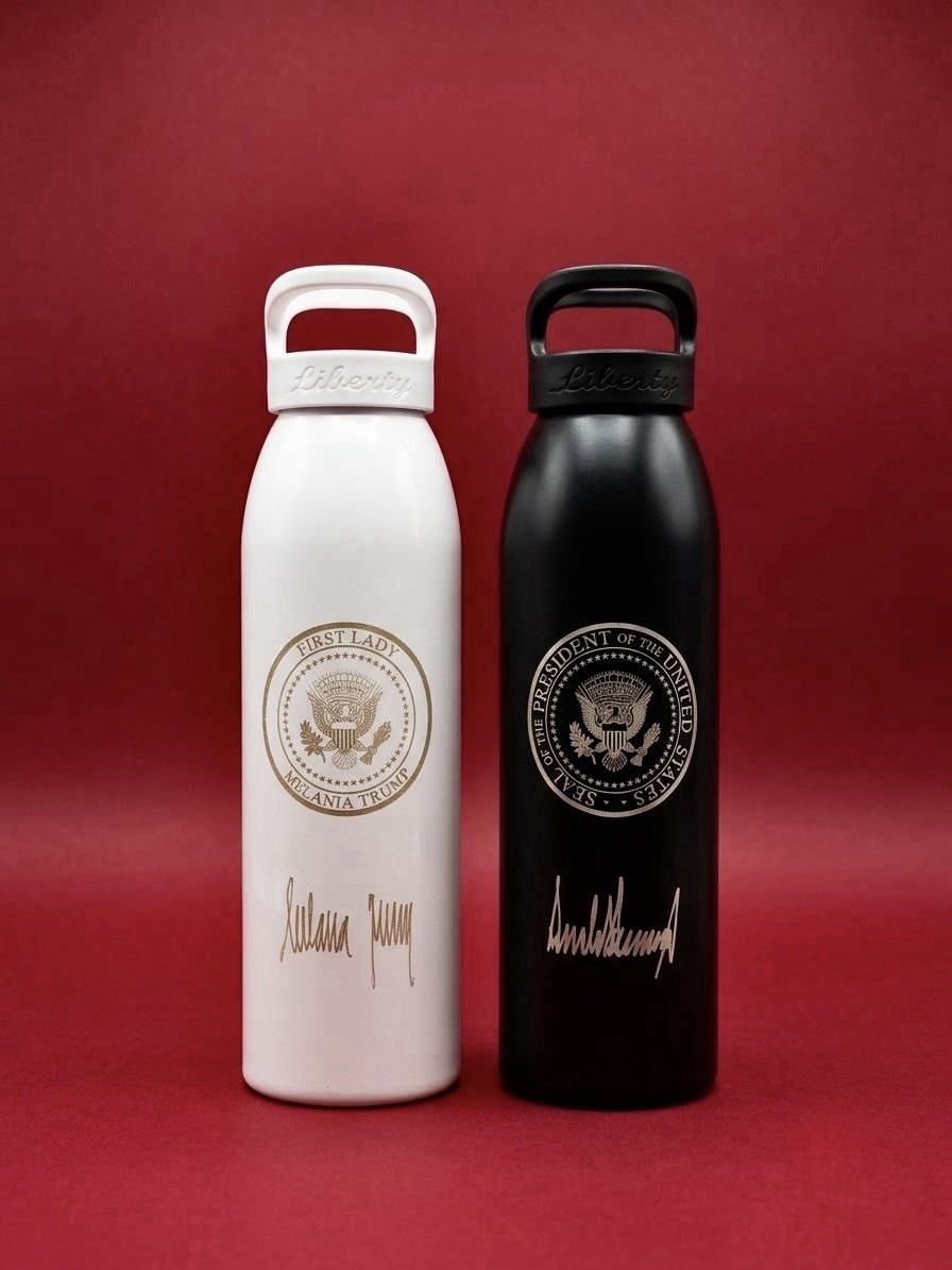 Rare Authentic President Donald J. Trump Seal Signature VIP White House Bottles