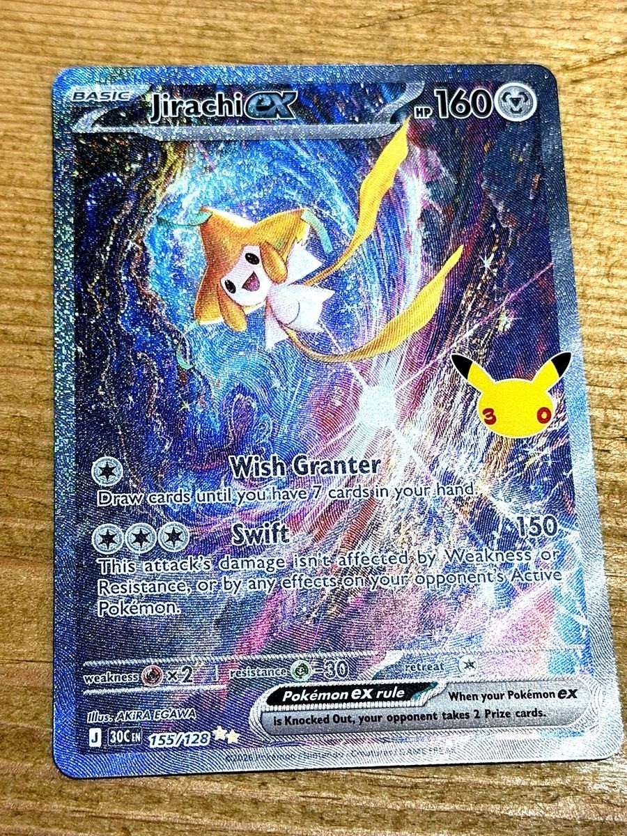 Pokémon TCG Jirachi ex 155/128 Special Illustration Rare 30th Celebration NM