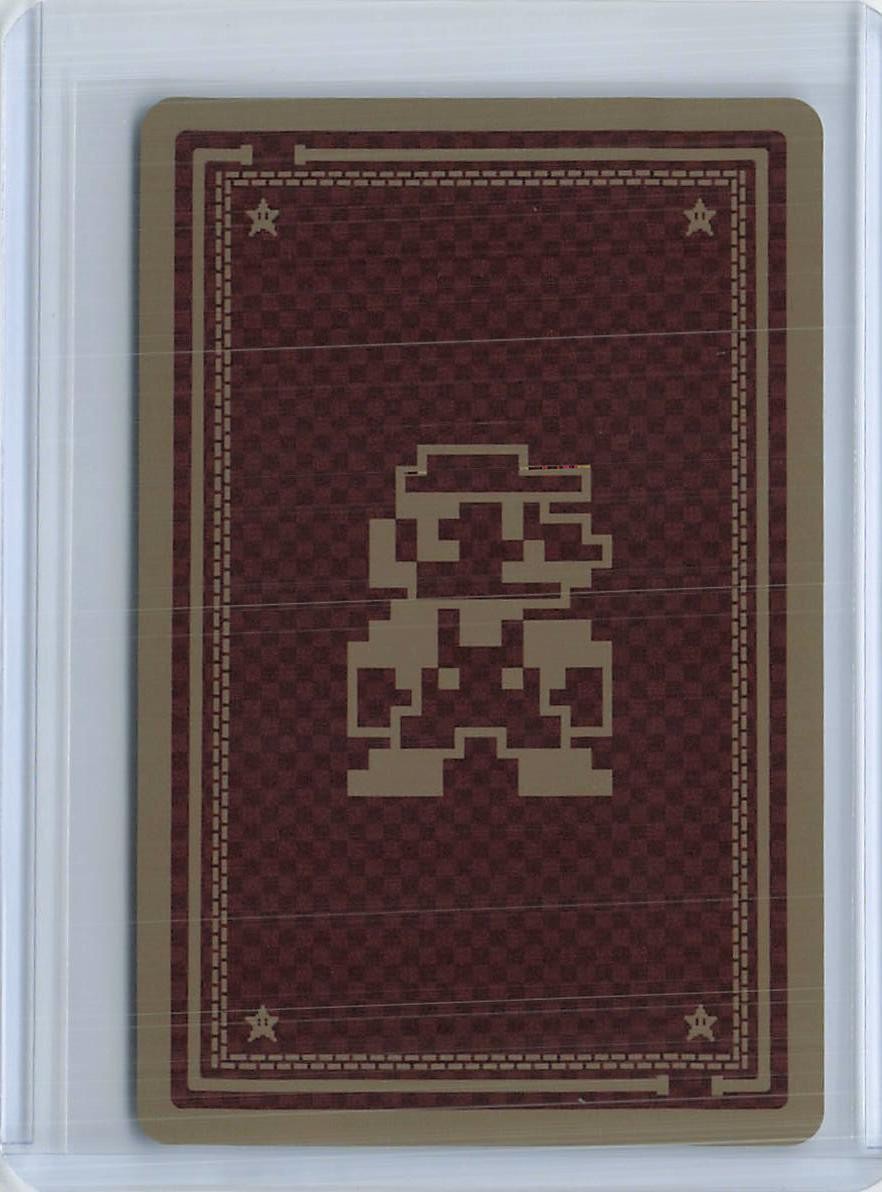 Super Mario Bros Mario Goomba Playing Card 5 Clubs Menko Card Japanese Vintage