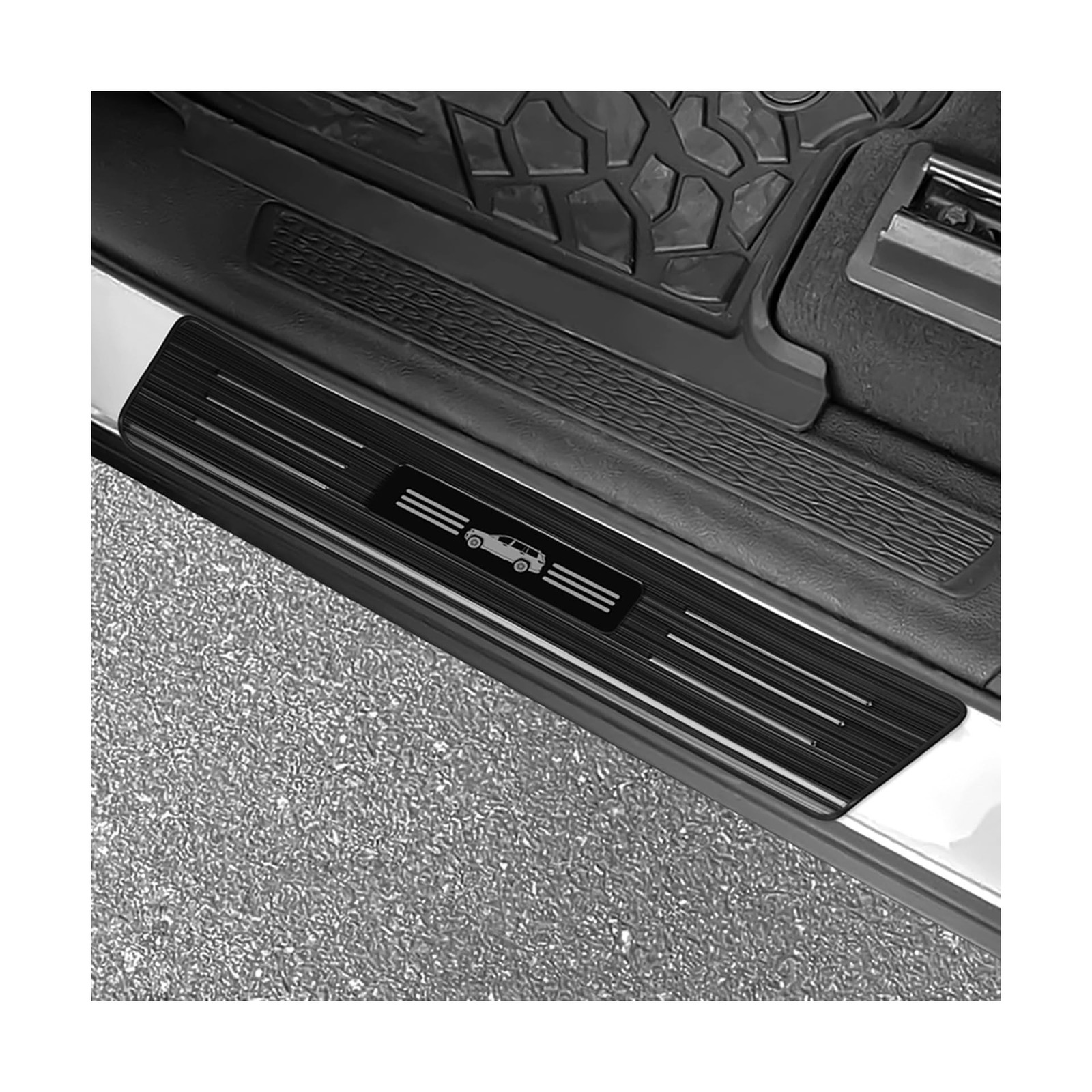 ZZEQYG 4 Pcs Door Sill Protector Compatible with Jeep Grand Cherokee (Not for... ZZEQYG 4 Pcs Door Sill Protector Compatible with Jeep Grand Cherokee (Not for...