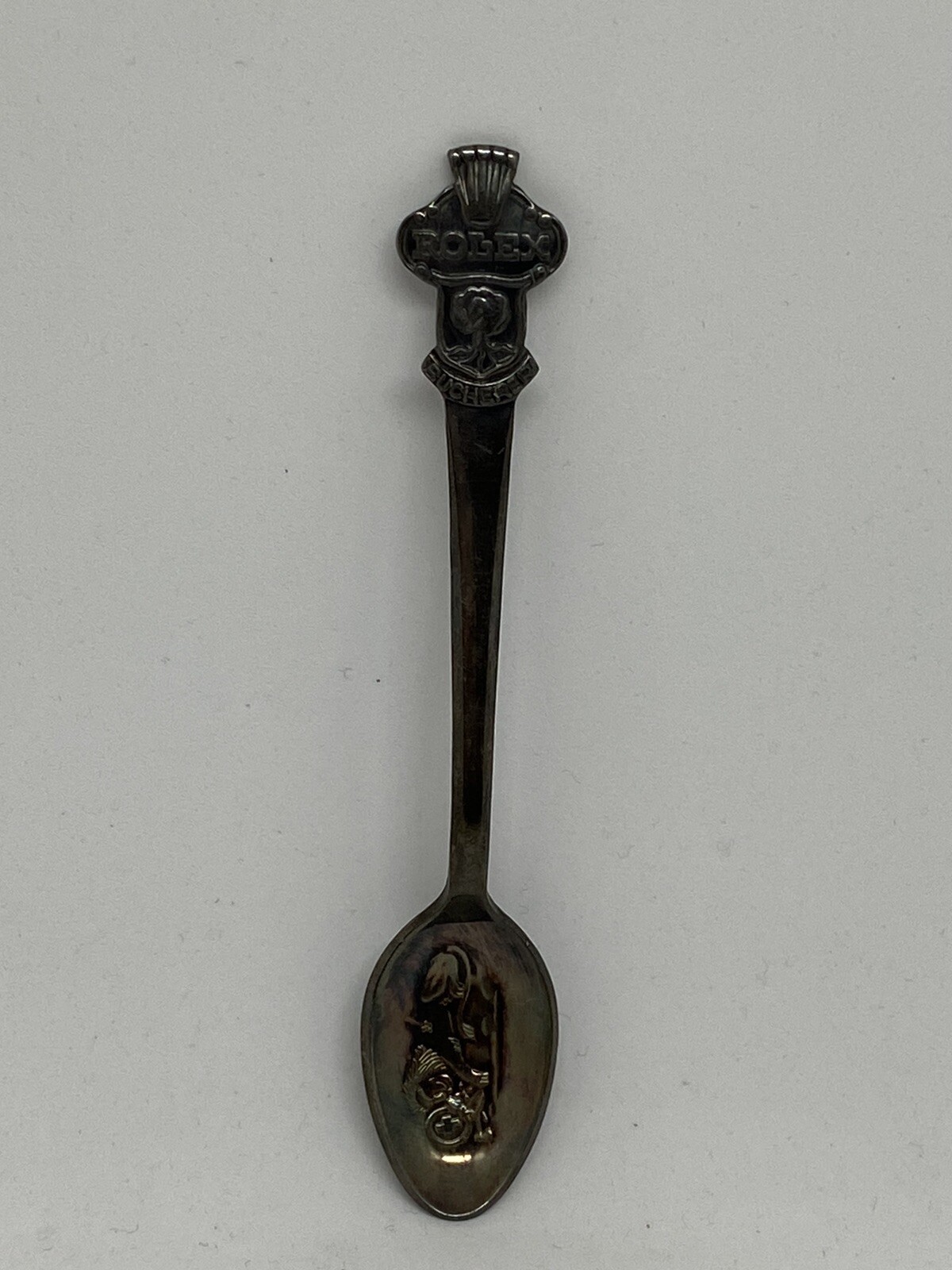 Vintage Rolex Bucherer Switzerland Souvenir Spoon Lion Watch Demitasse CB 69