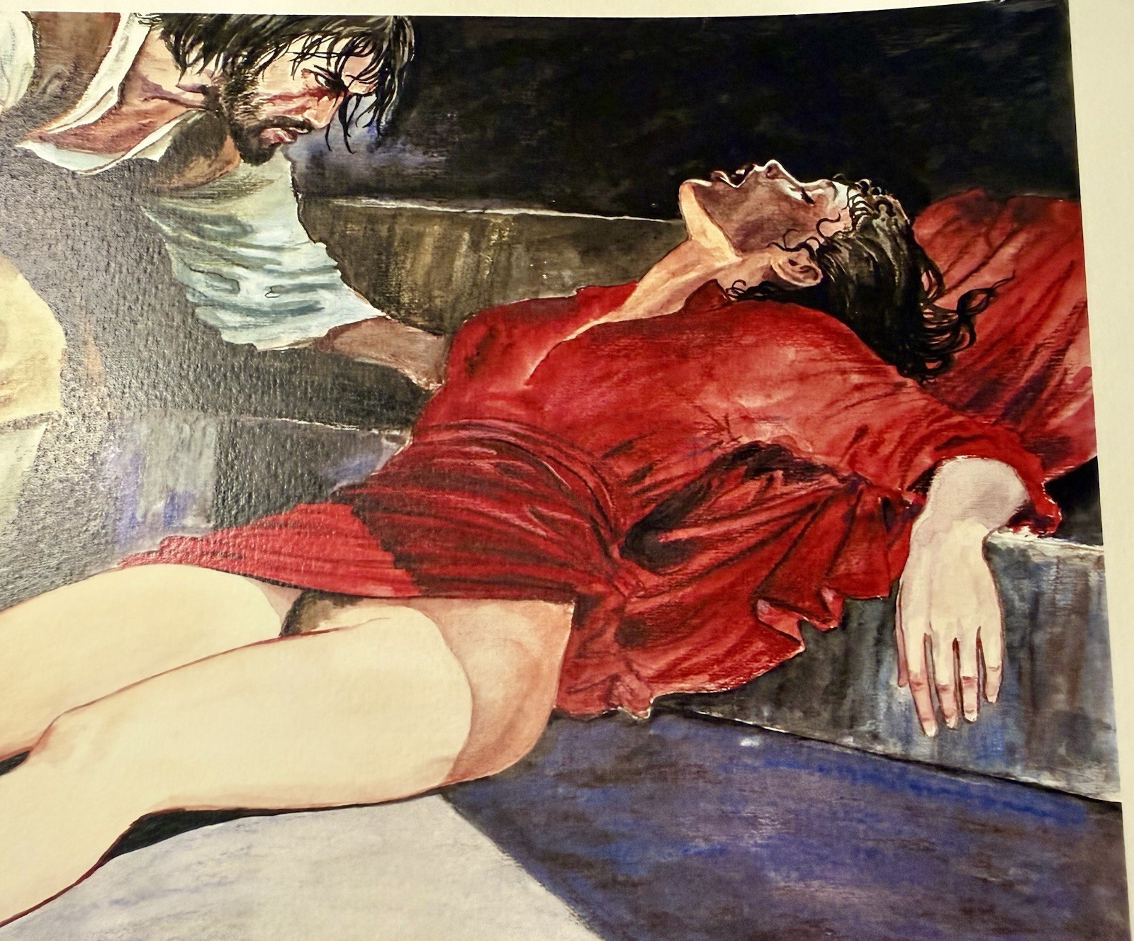 •Milo MANARA Signed Print (AP)•  Caravaggio: Painter & the Model -ITALIAN IMPORT