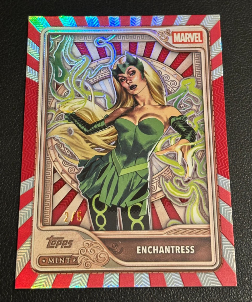 Enchantress 2026 Topps Mint Marvel Red Foil #\'d /5 - Bronze - #24