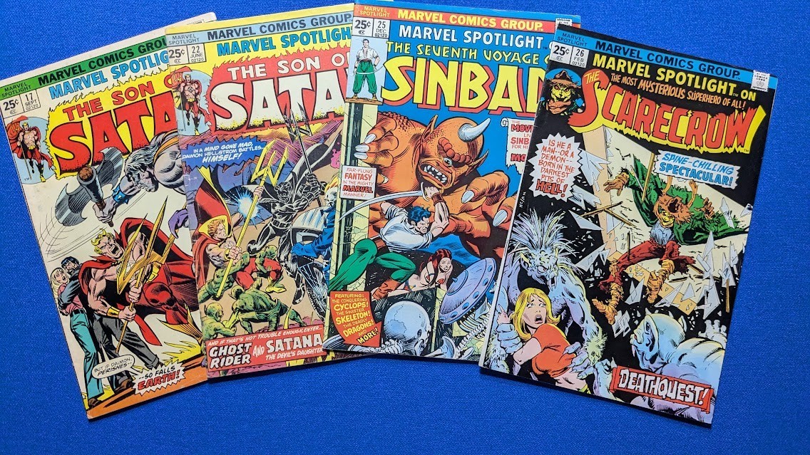 Marvel Spotlight The Son of Satan 4 Comics Lot #17, 22, 25, 26