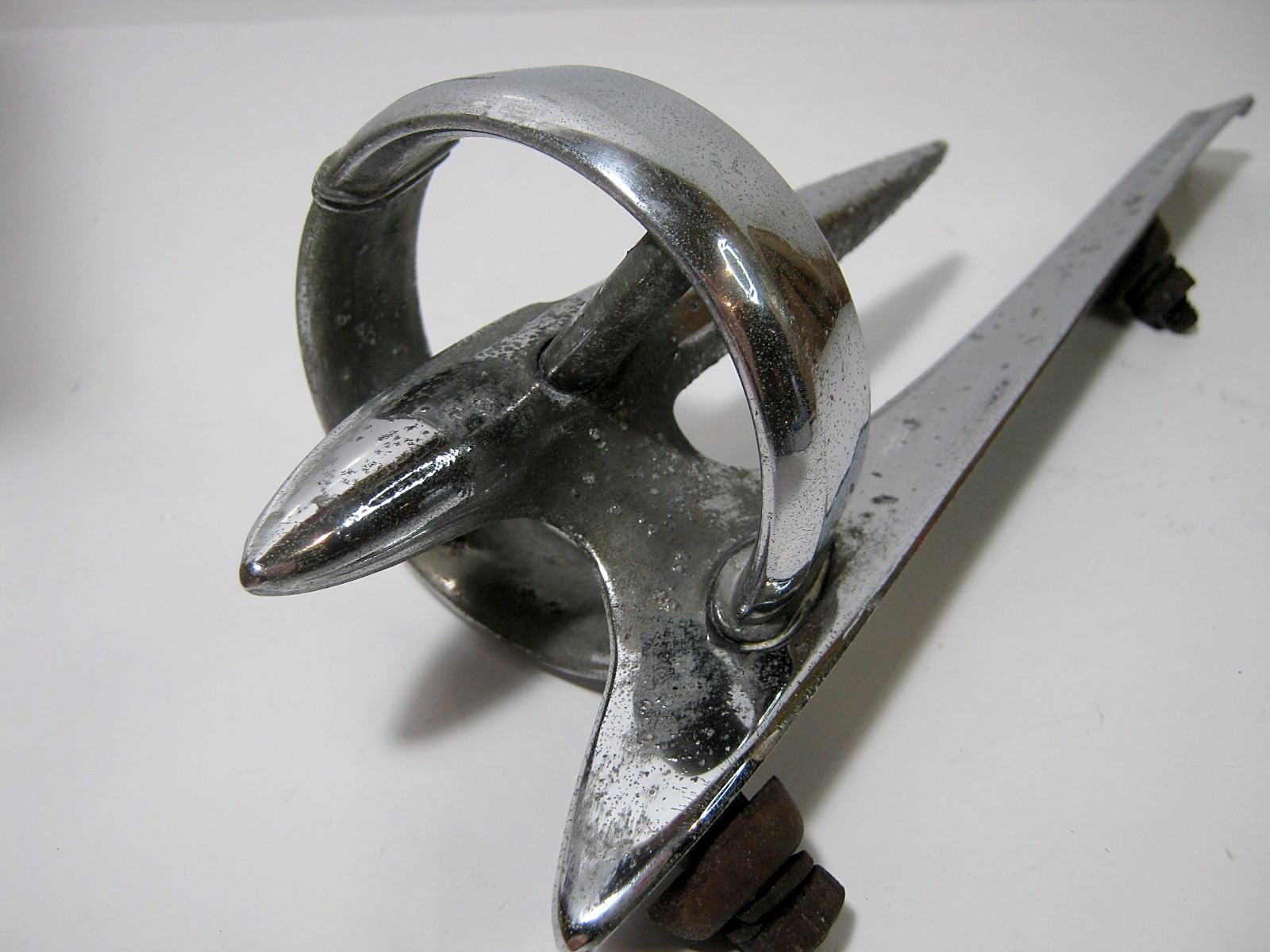 Vintage 1946-1949 Buick Bomb Site Hood Ornament Part No 1338878 Rat Rod