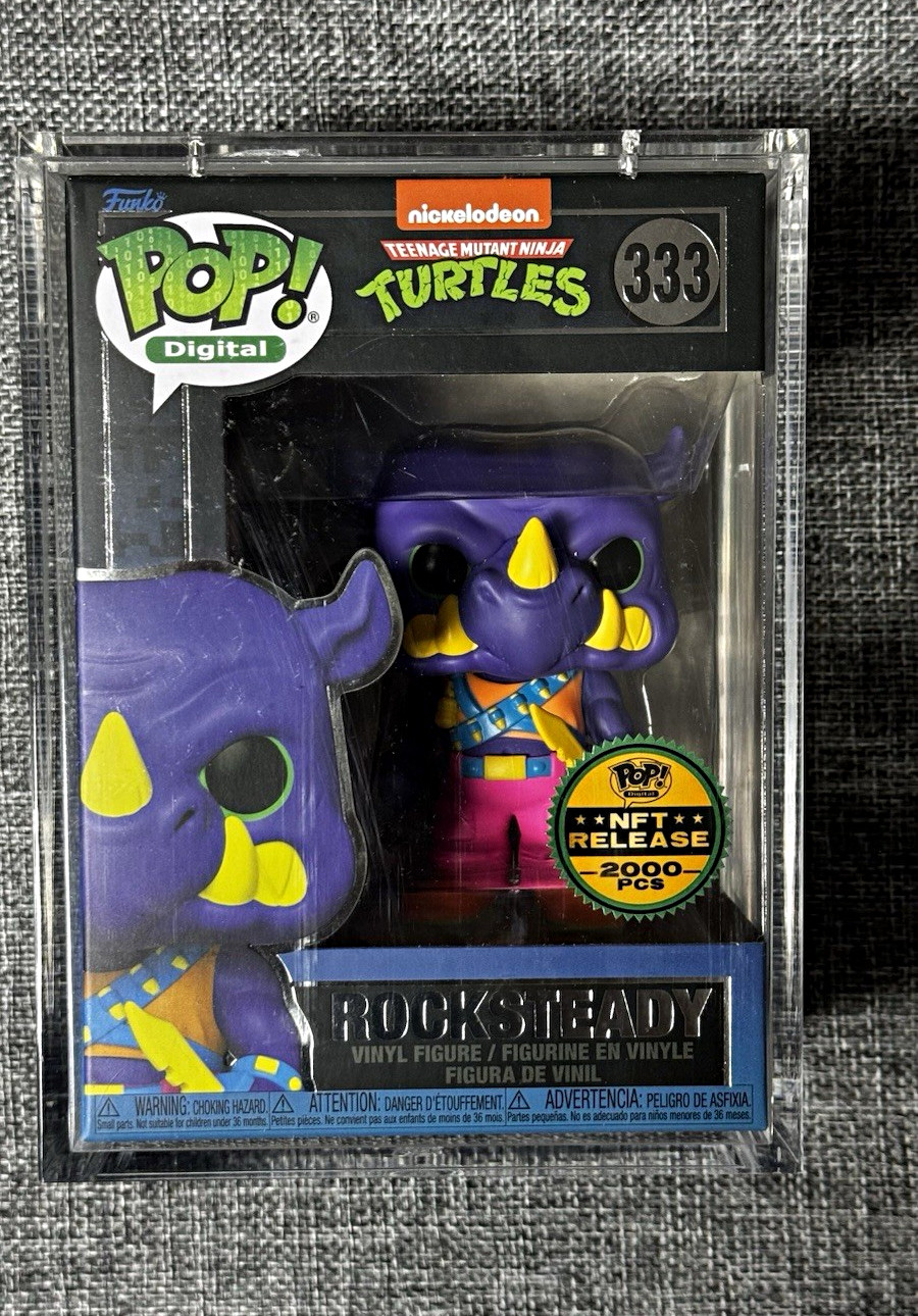 Funko Pop Digital TMNT Rocksteady #333 Digital Release Limited Edition 2000 pcs