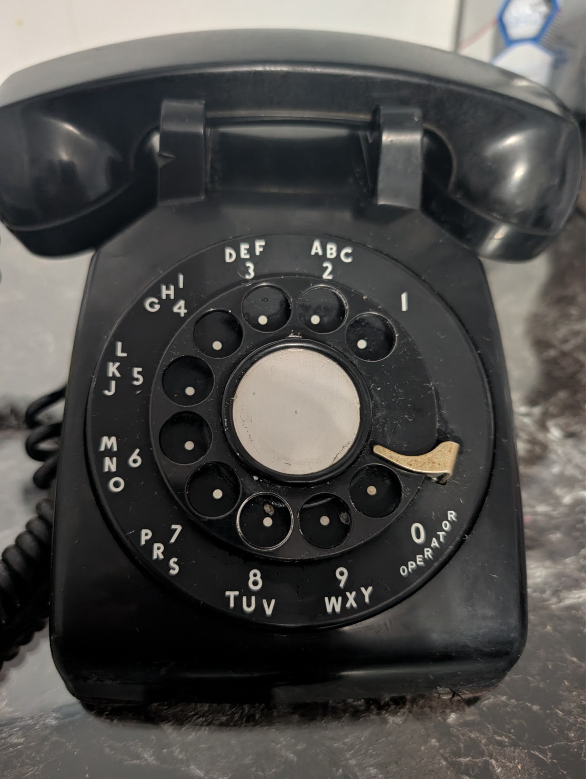 Vintage Western Electric Model 500 Black Rotary Telephone Bell System Untested