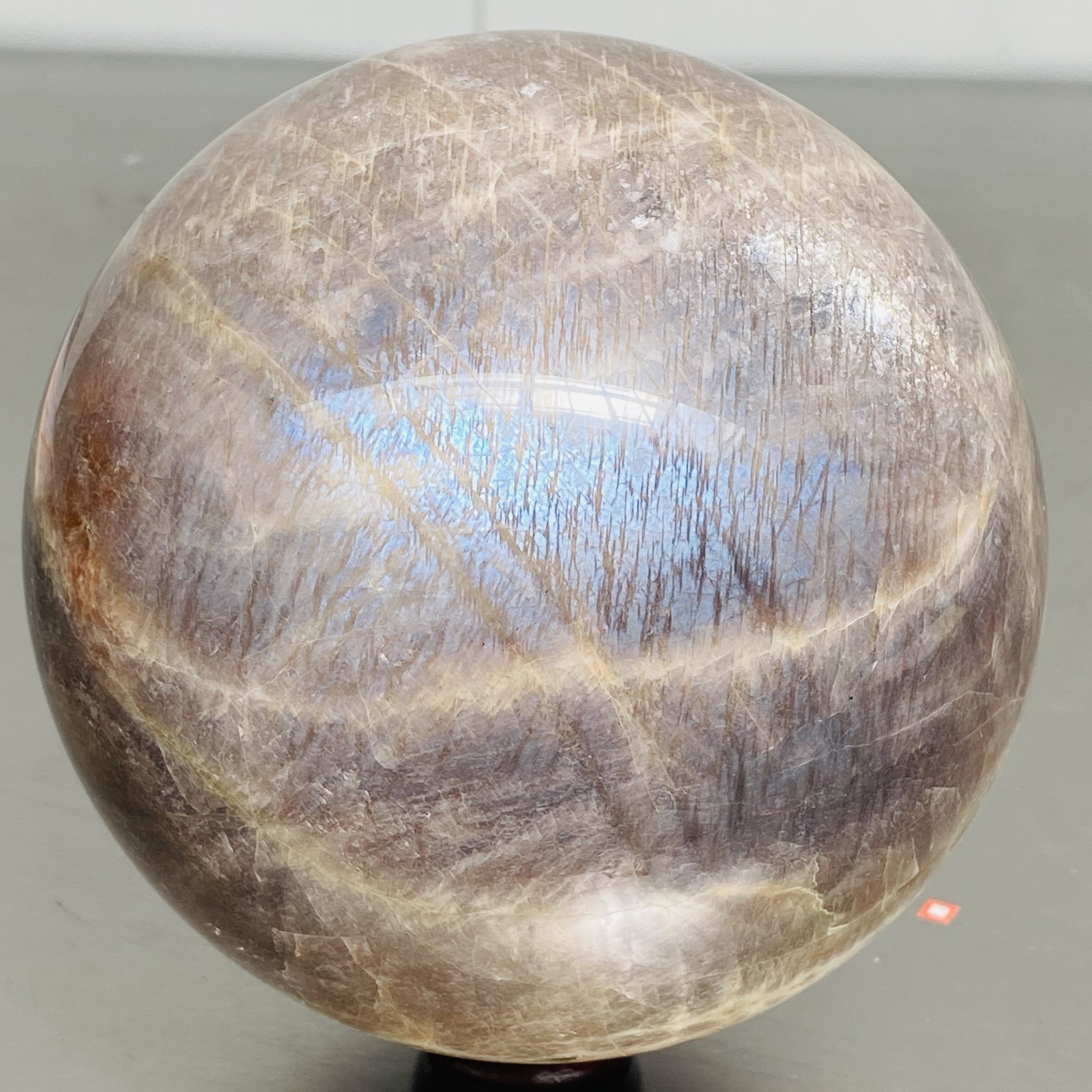 Natural Gray moonstone sphere quartz Crystal ball Healing 3240G (7.14LB)
