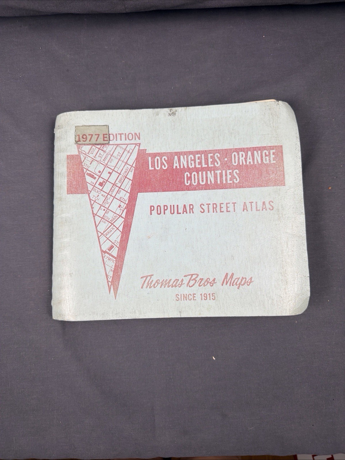 Vintage Thomas Bros 1977 Edition Los Angeles Orange Counties