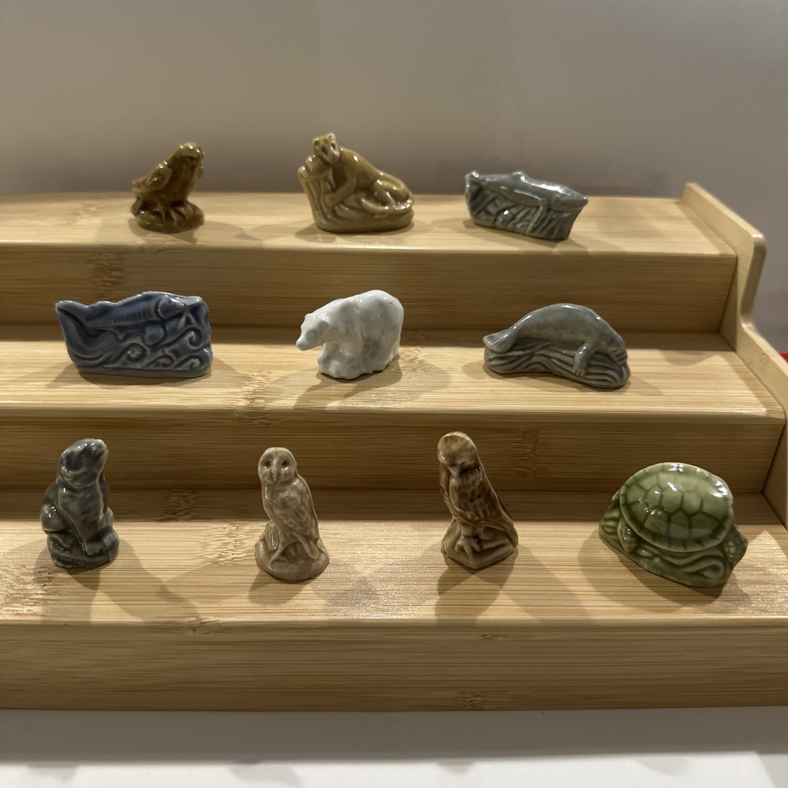 Wade Whimsies North American Endangered Species Series 10 Figurine COMPLETE SET