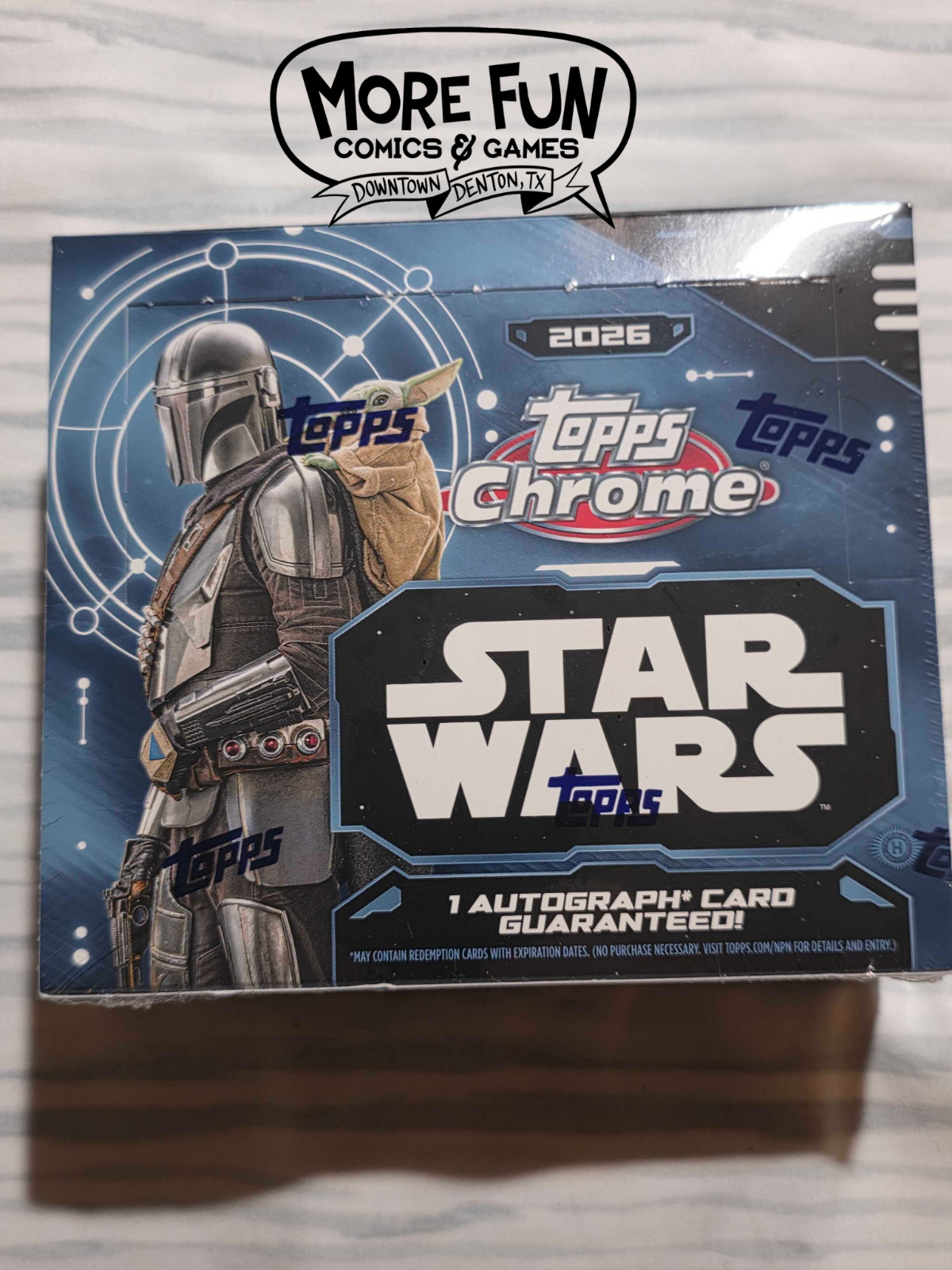 2026 Topps Chrome Star Wars Factory Sealed Hobby Box 