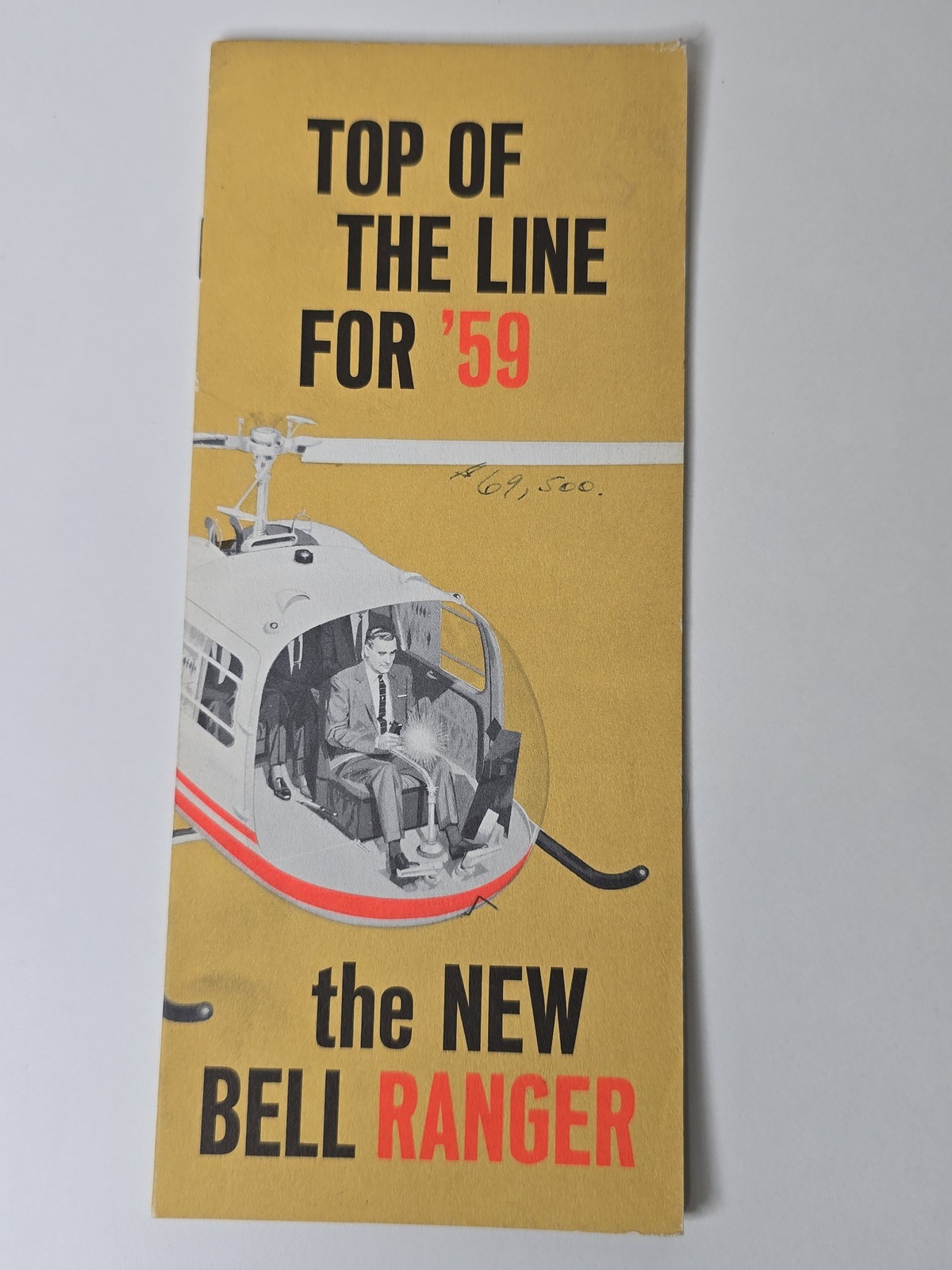 Bell Ranger Top Of The Line 1959 Brochure Bell 47J Helicopter Evans Archive
