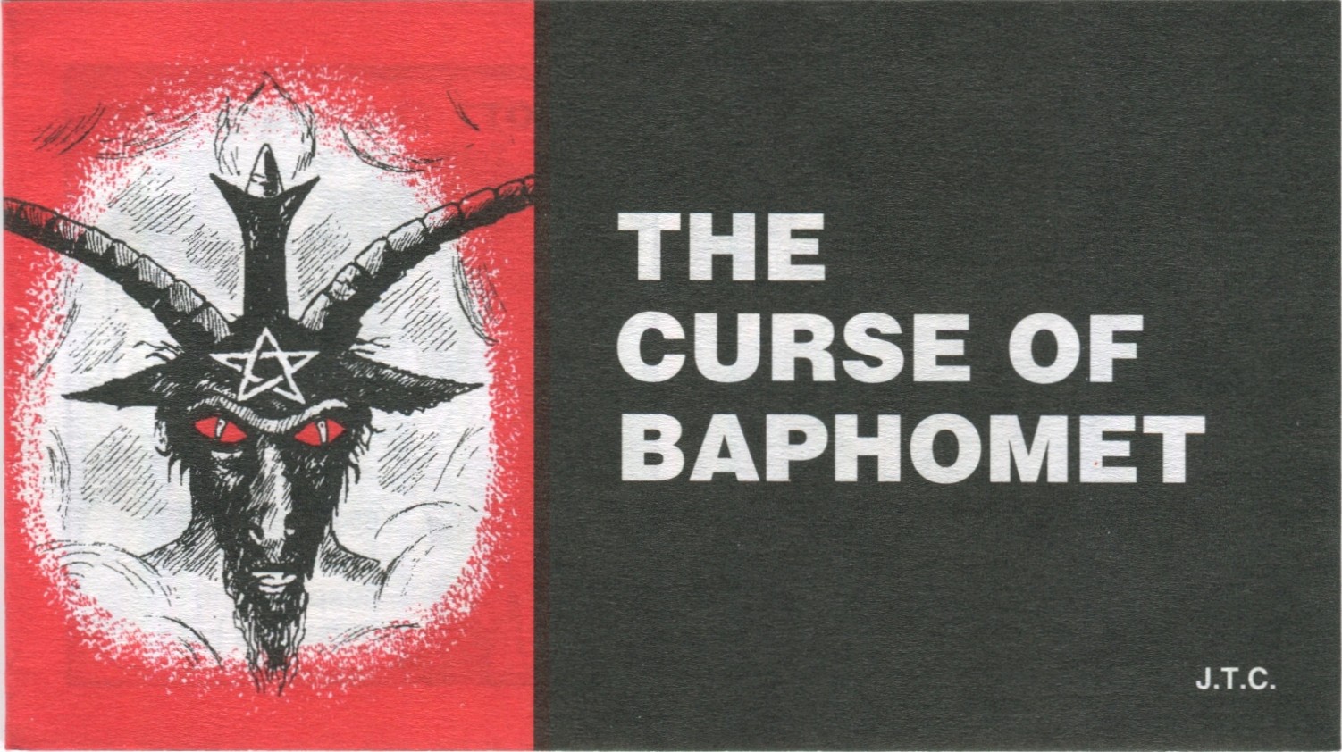 New OOP The Curse of Baphomet Chick Publications Tract - Jack