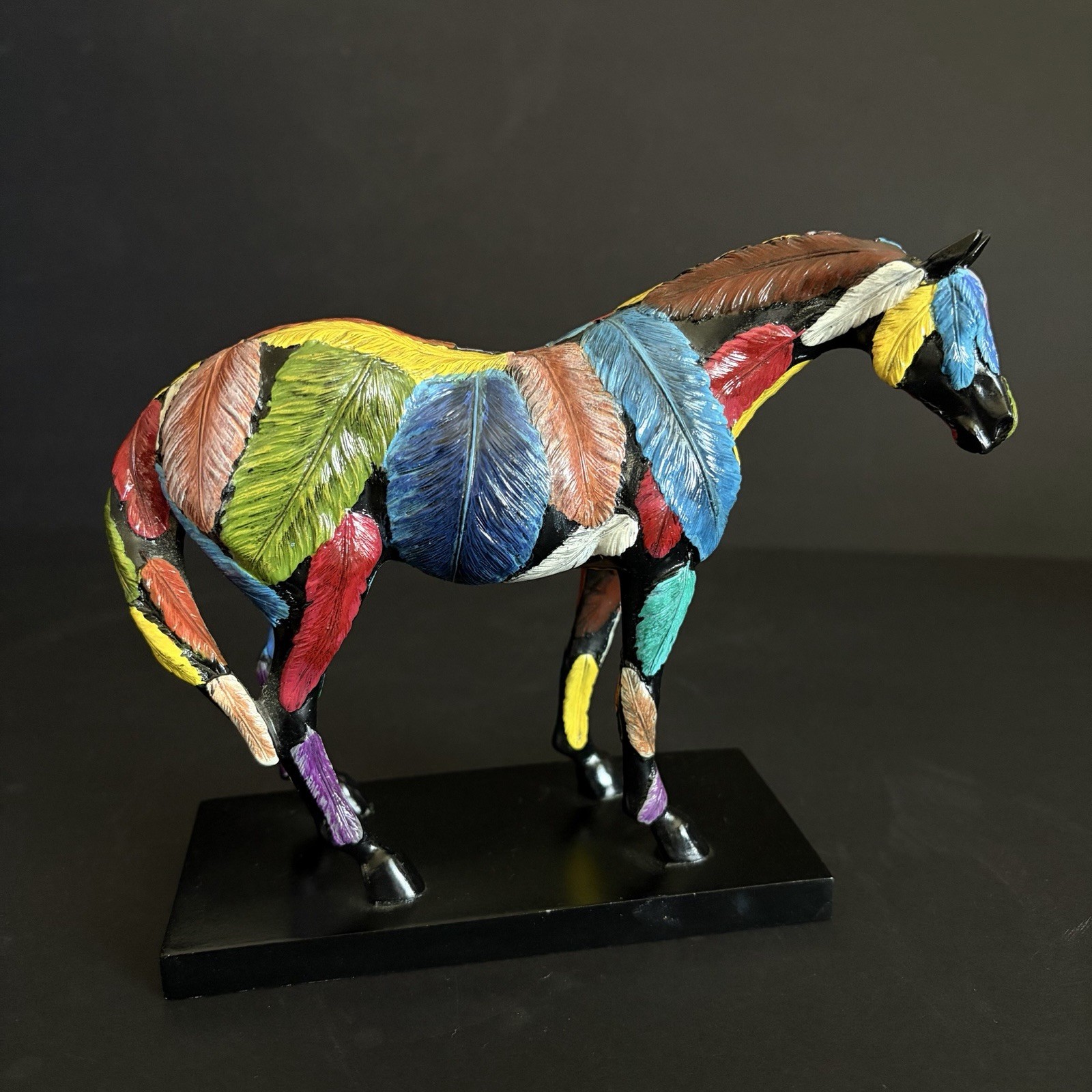 Vintage 2005 Horsefeathers The Trail Of Painted Ponies Figurine No. 12206