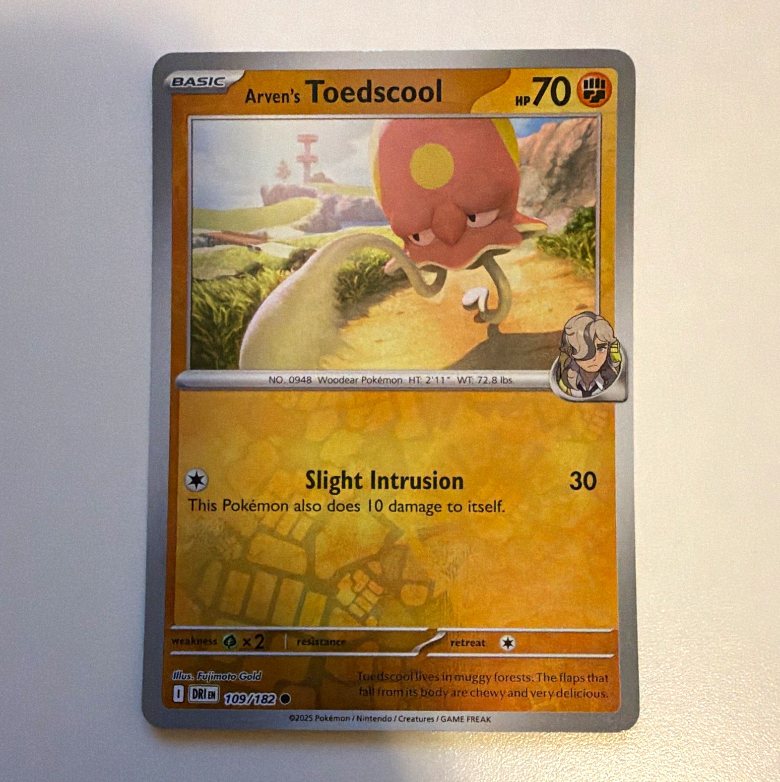 Pokemon TCG 2025 Arven\'s Toedscool 109/182 Scarlet & Violet Destined Rivals