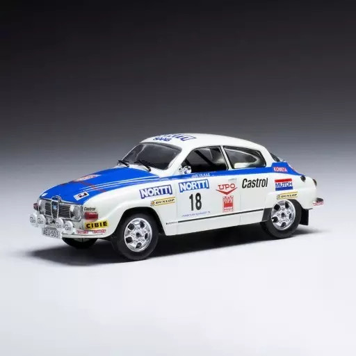 1/43 Saab 96 V4 1976 1000 Lakes Rally J.VilkasJ.Soini #18 Diecast
