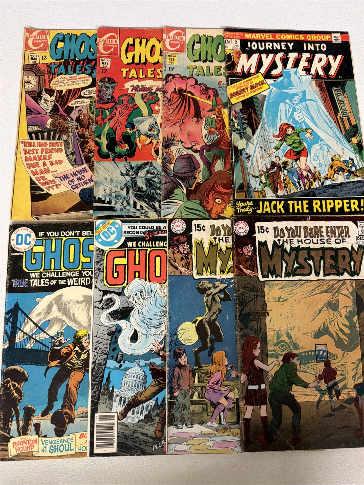 DC Marvel Charlton Bronze Age HORROR Lot 8 Comics 1st Print 1970s Lot #22 *Z7