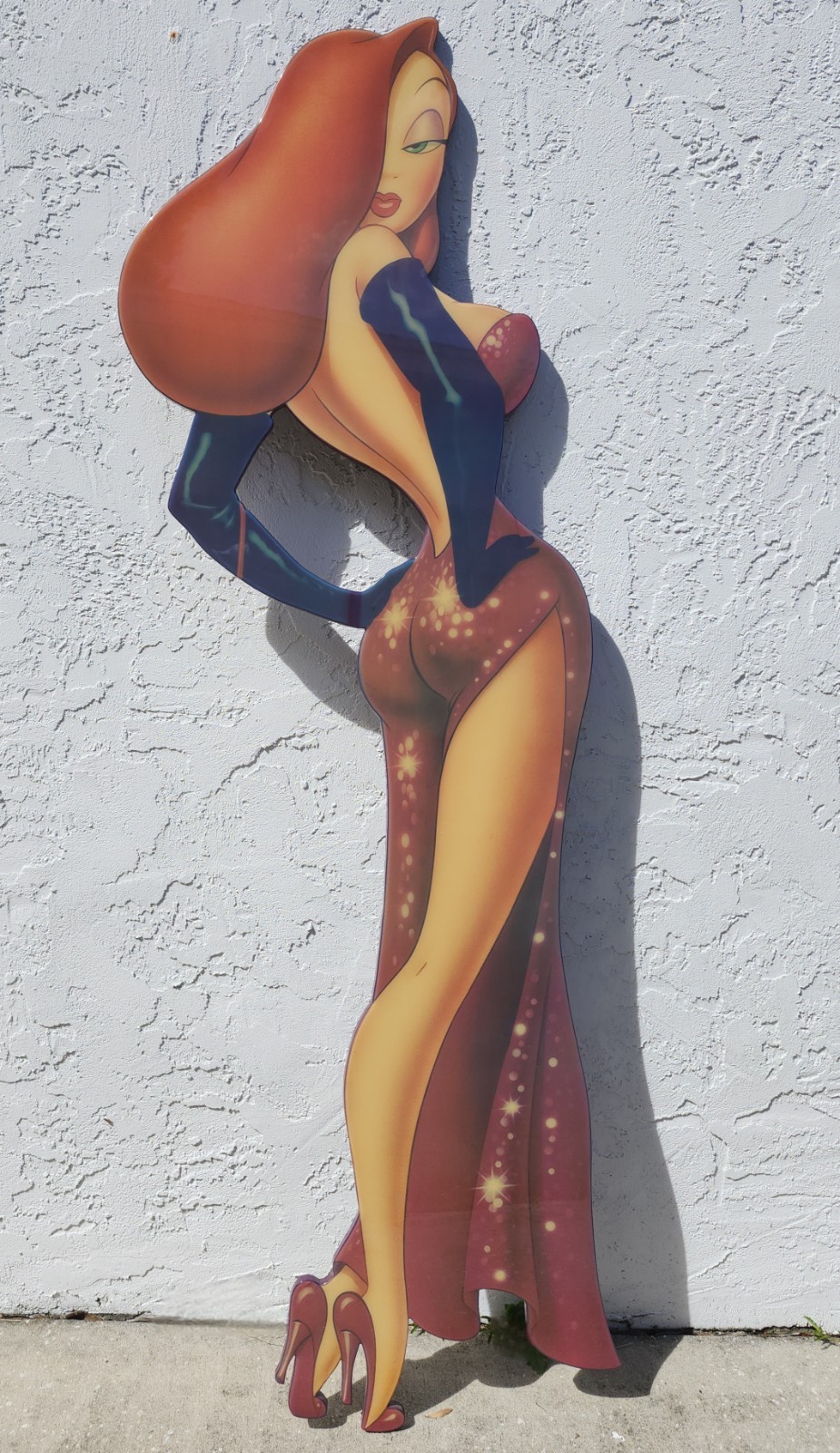 Jessica Rabbit Disney 1989 Life Size Figure Frameless Wall Art Gallery 92 Rare