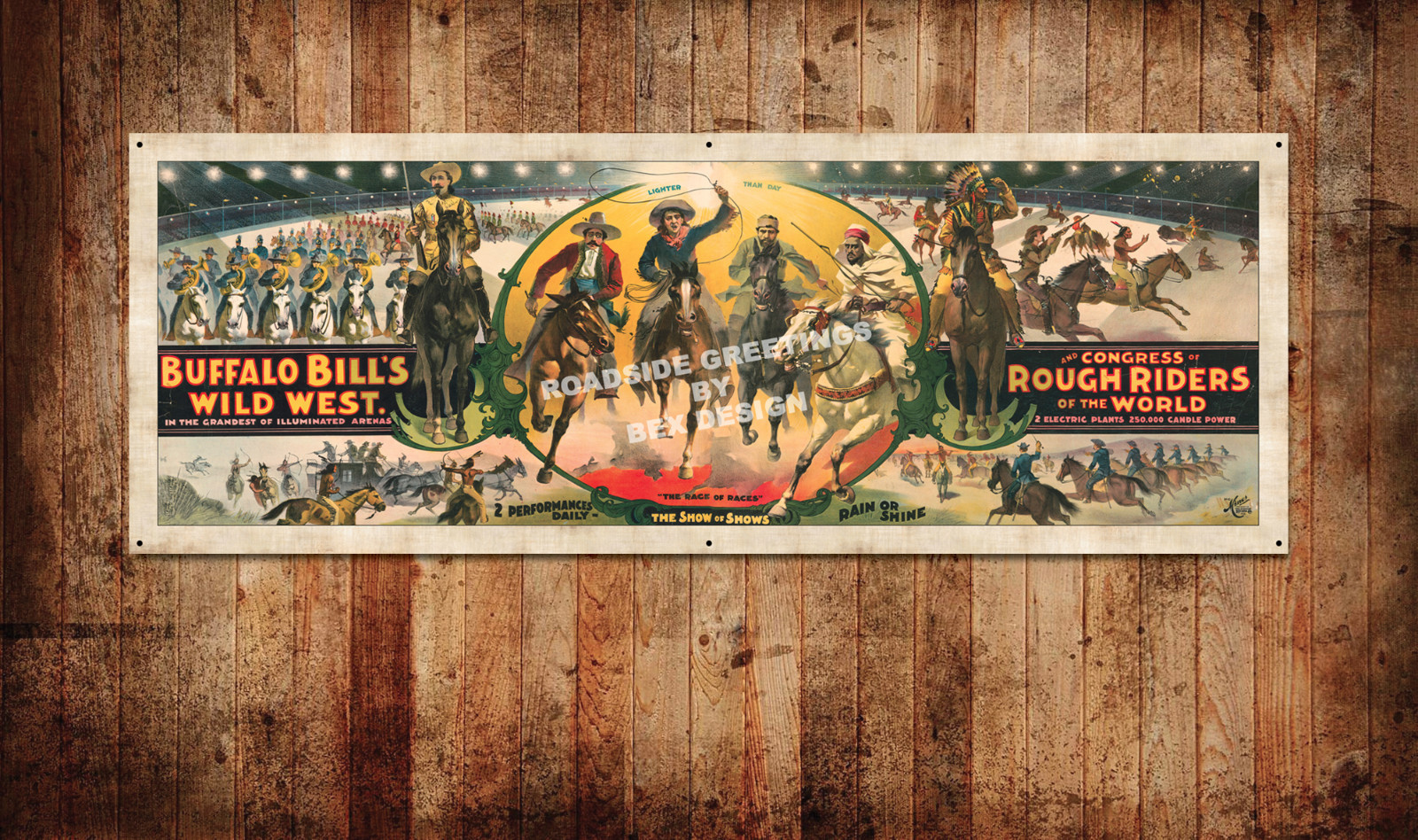 Buffalo Bill\'s Wild West Show Vintage Style Poster Banner 24\