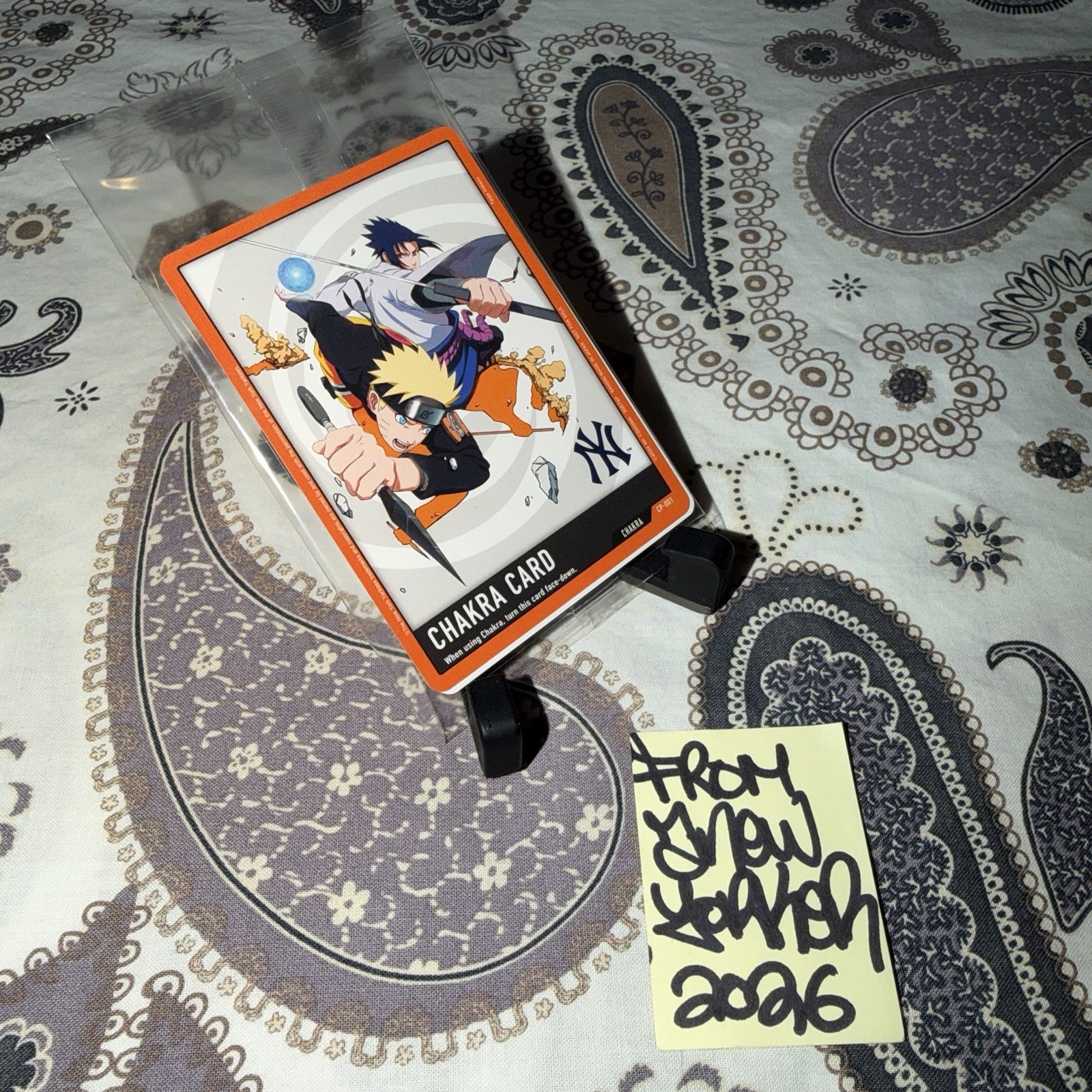 Bandai Naruto New York Yankees Chakra Card CP-001 Promo