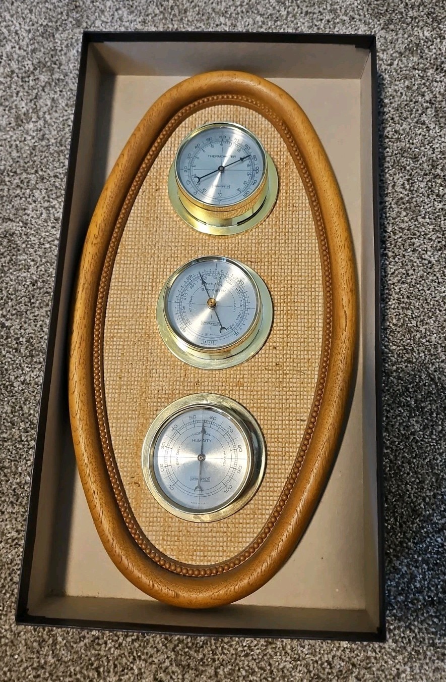  1970's Springfield Charleston Weather Station Trio  - in Original Packaging Box