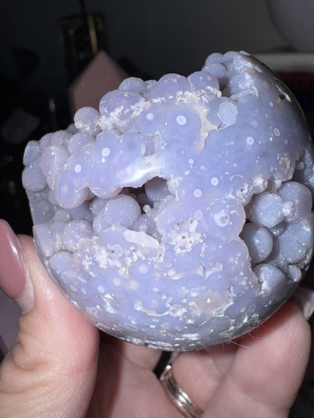 High Grade Rare Grape Agate Sphere