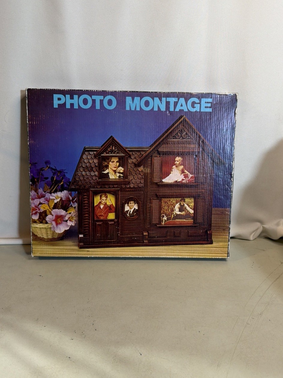 Vintage SYROCO Victorian Haunted Gothic House Photo Frame