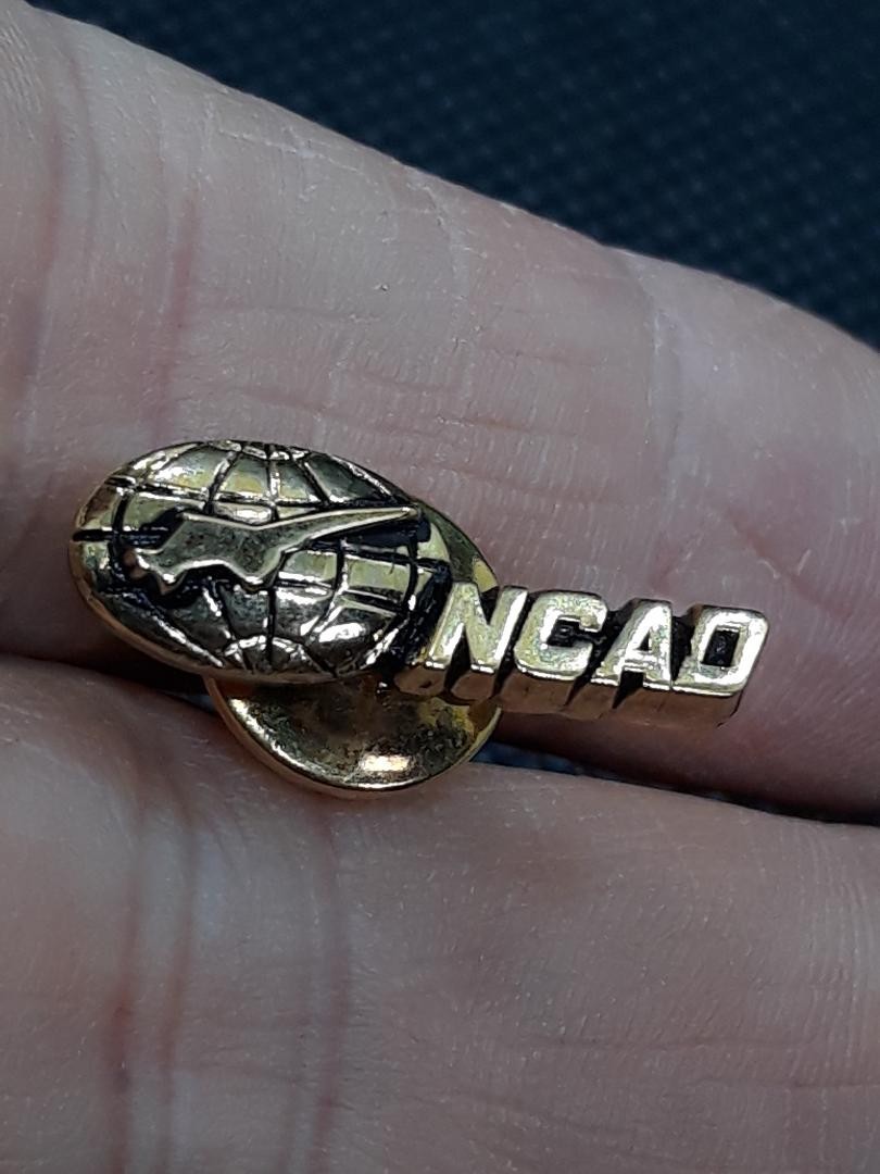 Vintage National Civil Aircraft Development NCAD Lapel Pin