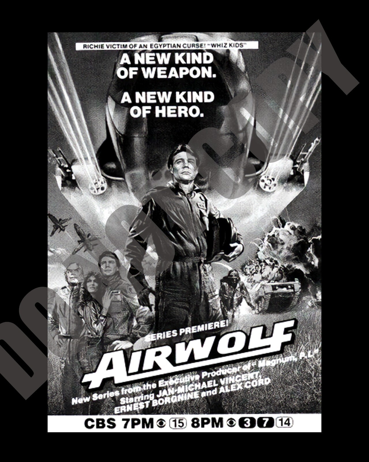 1984 Airwolf TV Show Series Premiere CBS Magazine Promo Ad 8x10 Photo
