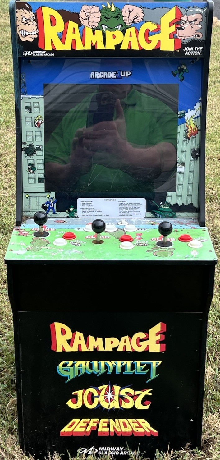 Arcade 1Up Rampage Gaunlet Joust Defender Arcade Cabinet WORKS Read Description