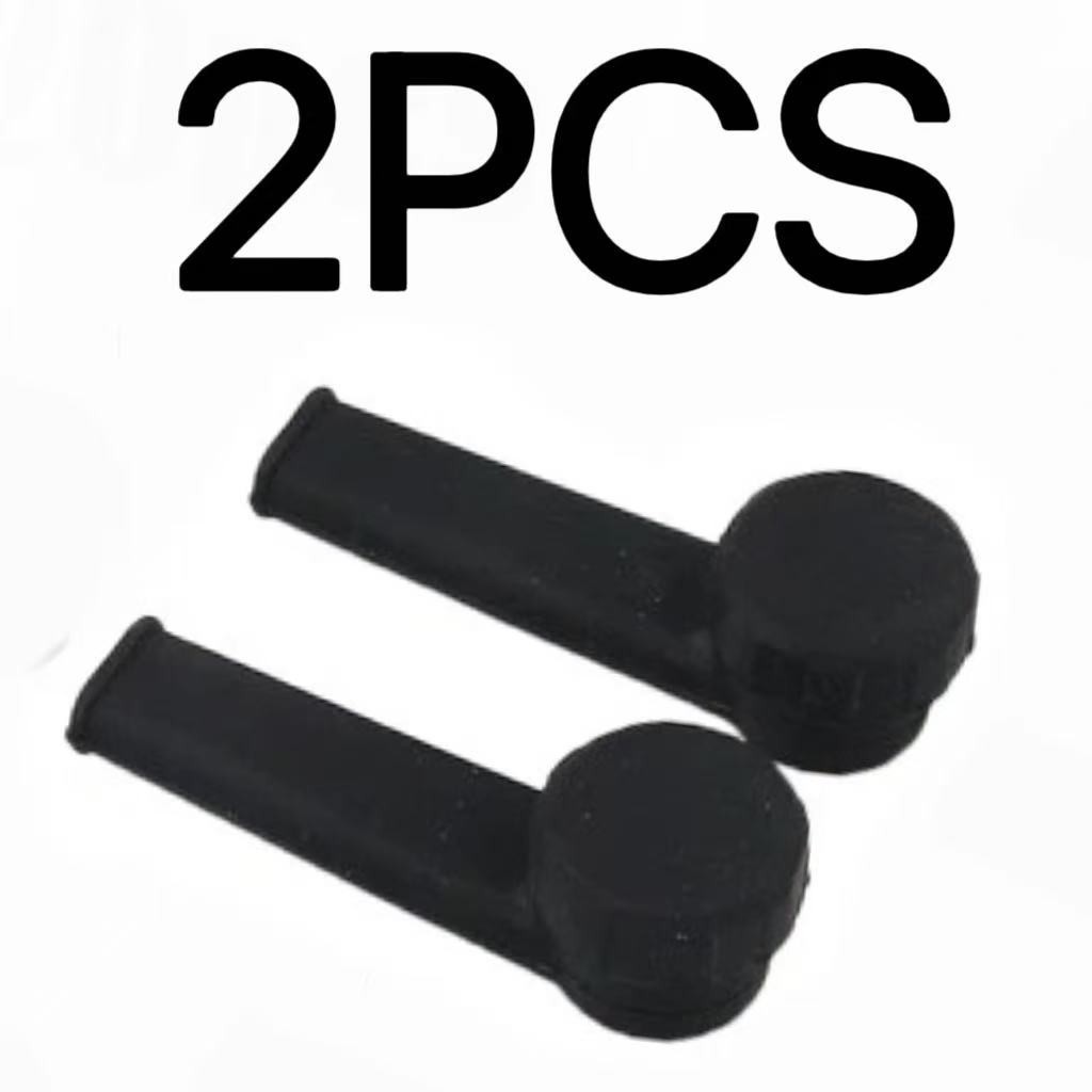 2 Pack Black 3.5 Inch Handheld Silicone Pipe, Includes Cap and Metal Bowl