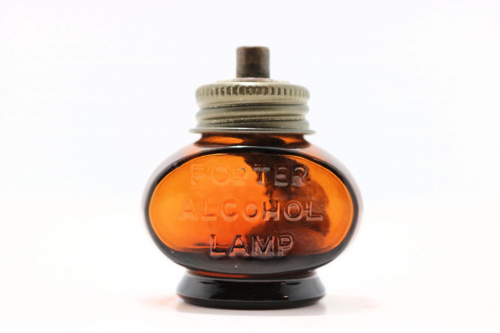 Antique Porter Alcohol Lamp W/Lid (1930s, USA)