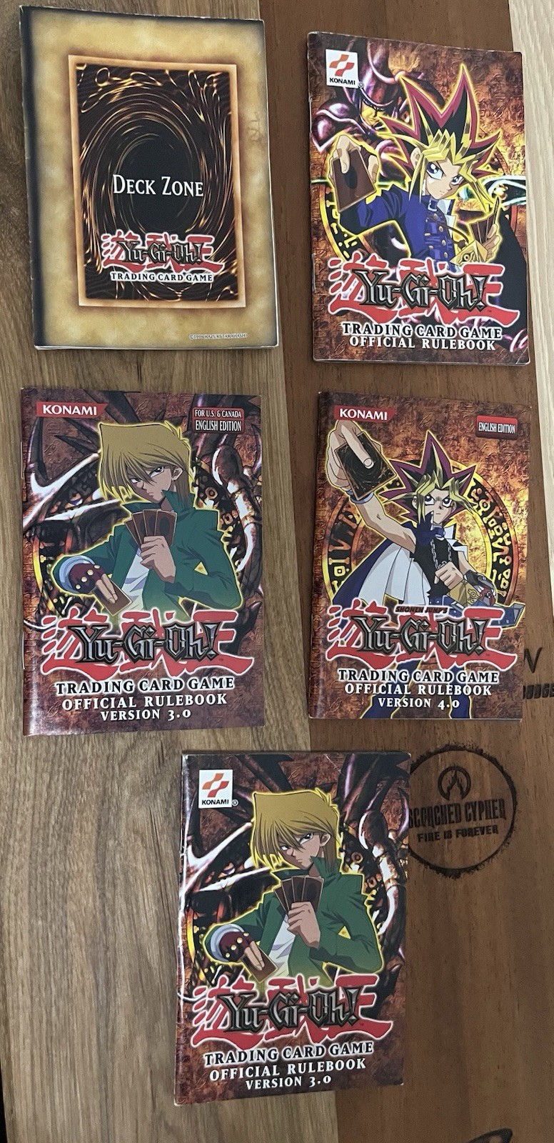 Rare Vtg Yugiyoh Rule Book Lot