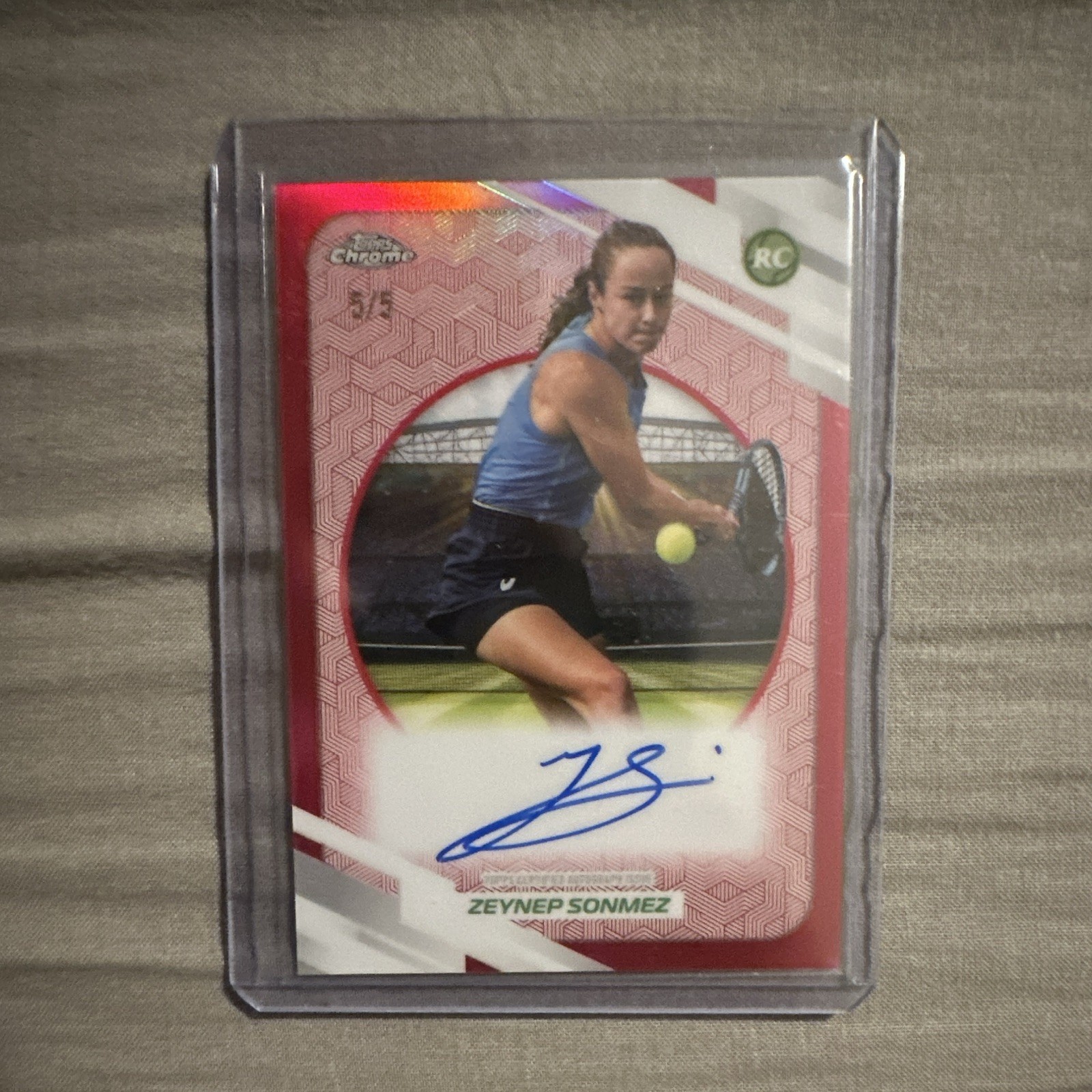 Topps 2026 Topps Chrome Tennis Zeynep Sonmez RC Autograph AT-ZSZ 5/5