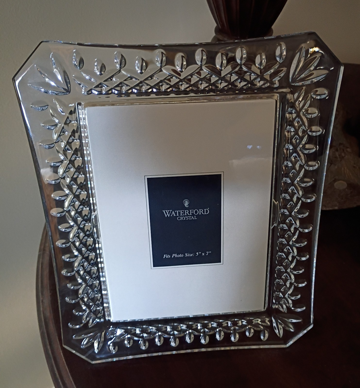 WATERFORD CRYSTAL LISMORE  8x10 Frame 5x7 Photo CRYSTAL PICTURE FRAME New No Box