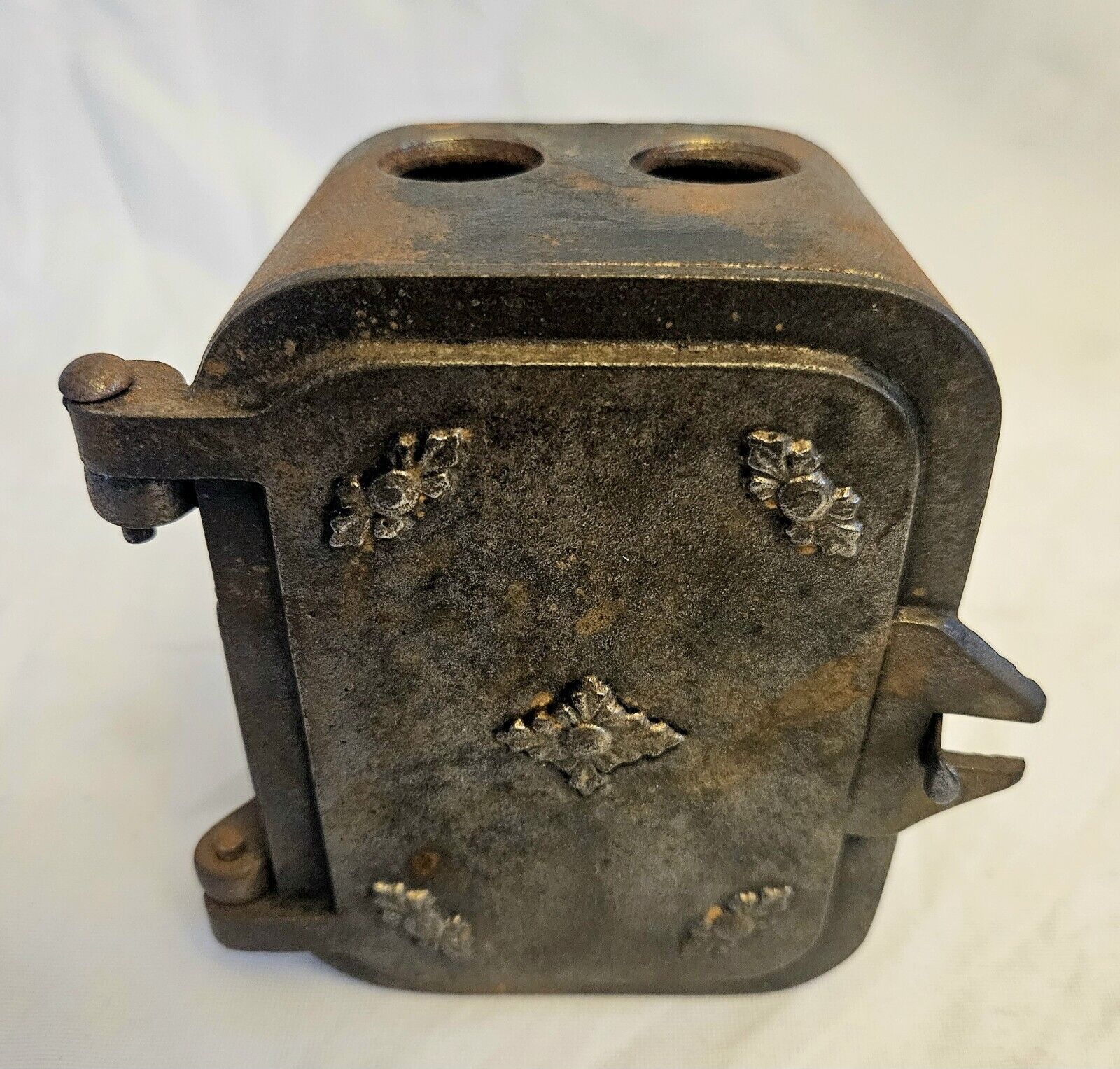 ANTIQUE VINTAGE BONNELL VICTORIAN FUSE BOX CAST IRON FROM NYC BUILDING STEAMPUNK