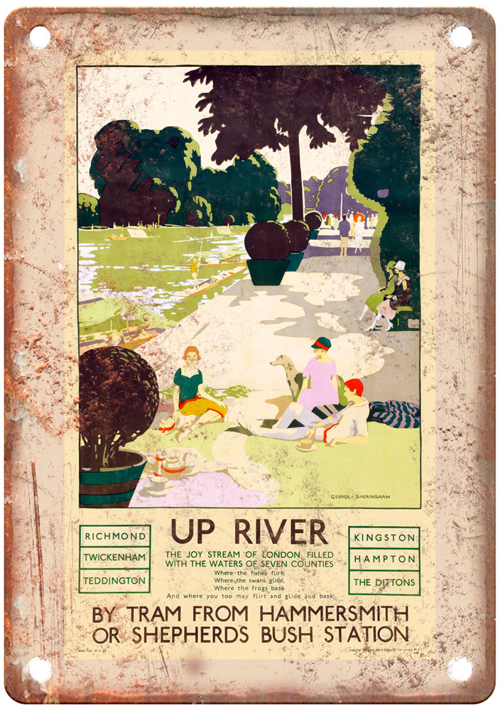 Vintage SHERINGHAM George Travel Poster Retro Look Sign T1820