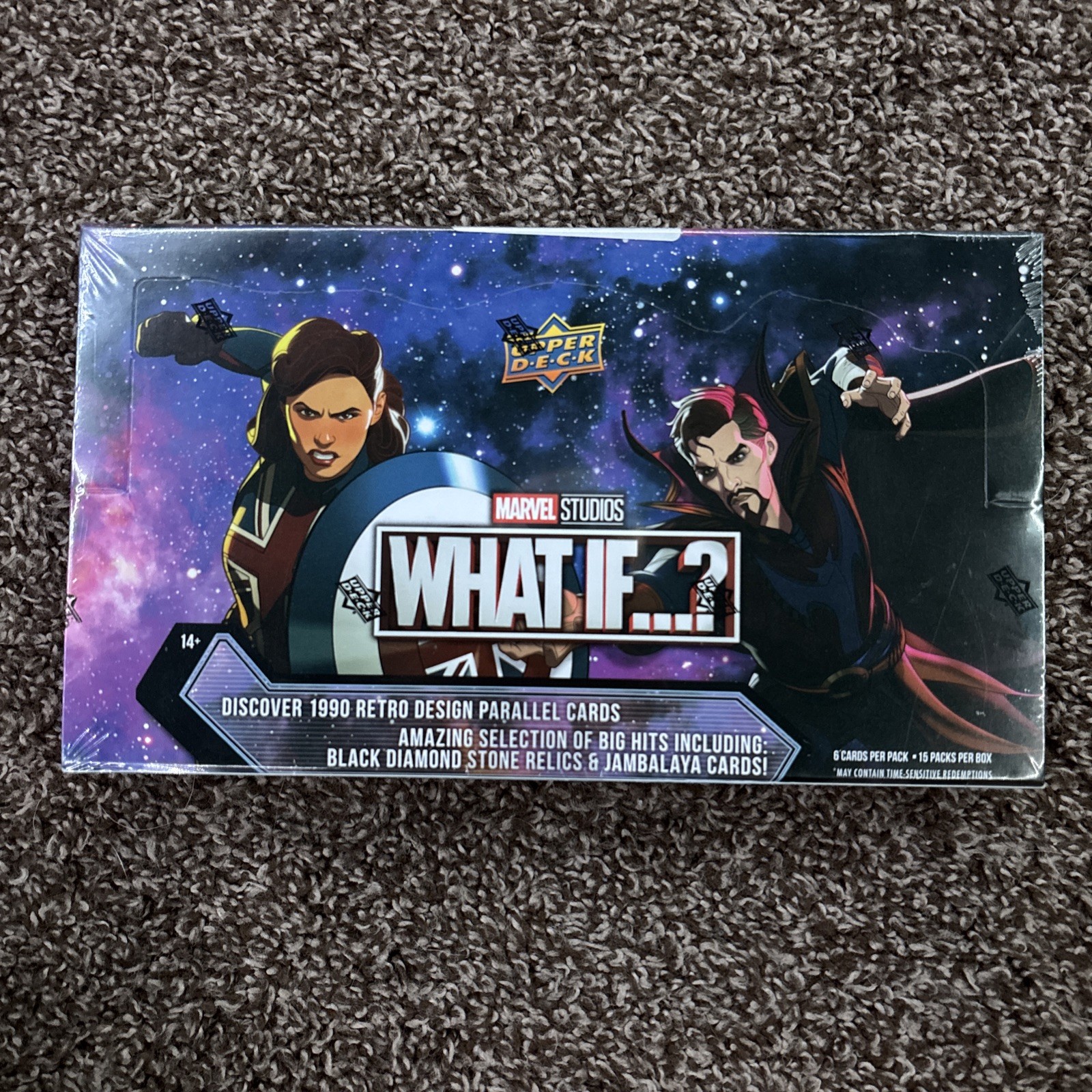 What If 2023 Upper Deck Marvel Studios Hobby Box FACTORY SEALED 15 packs per box